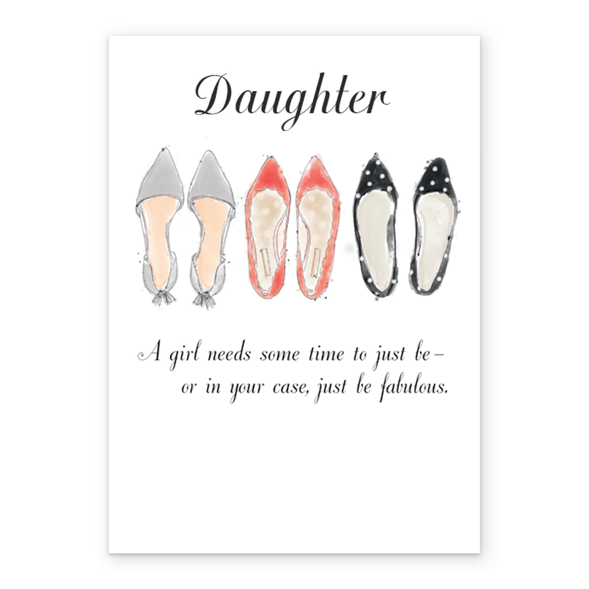 Personalised Illustrated Shoes Card For Daughter - Image 2