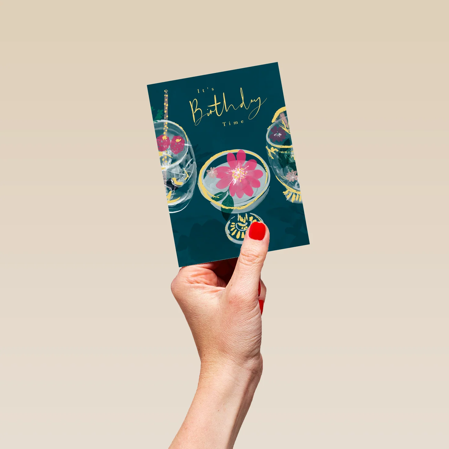 Personalised Illustrated Sophisticated Cocktails Birthday Card - Image 4