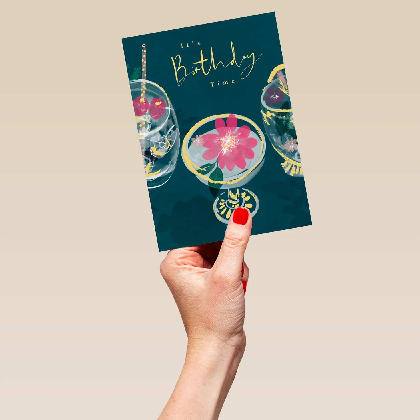 Personalised Illustrated Sophisticated Cocktails Birthday Card - Image 5