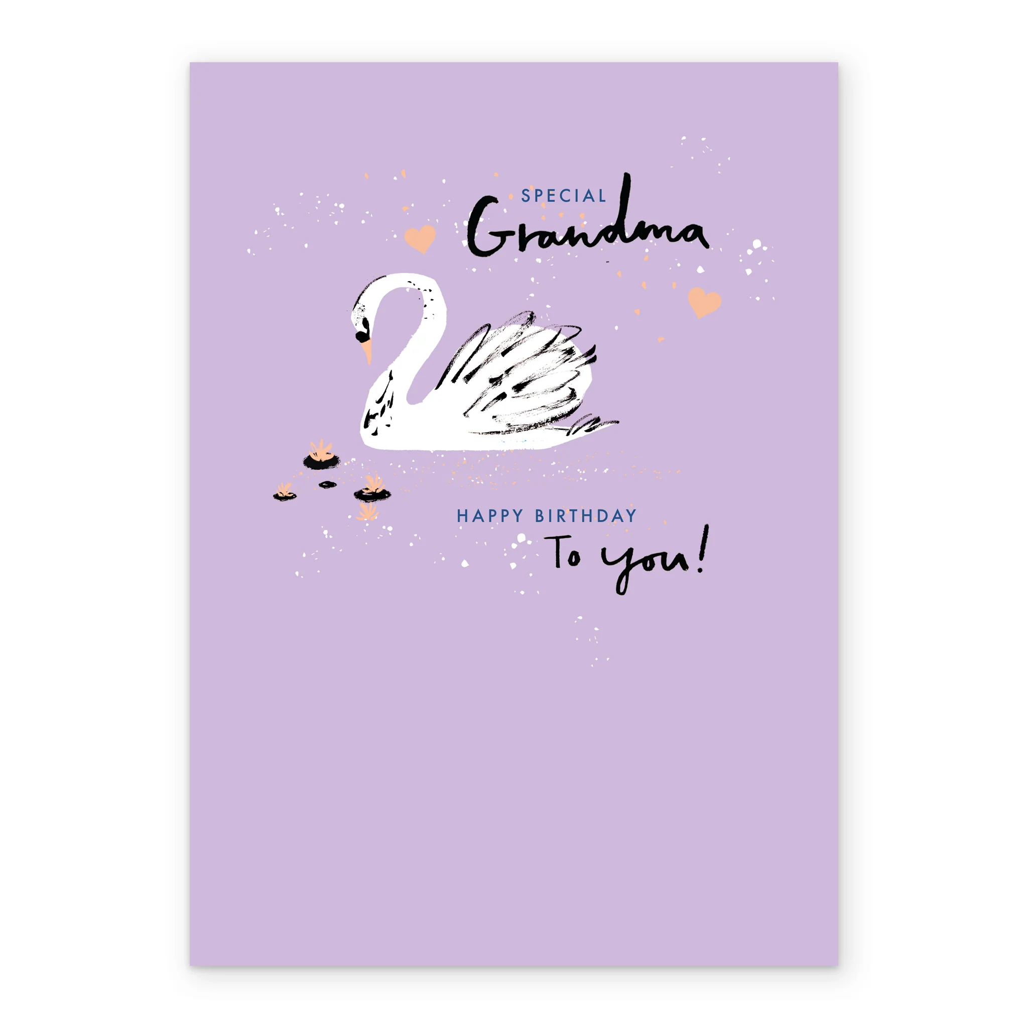 Personalised Illustrated Swan Birthday Card For Grandma - Image 2