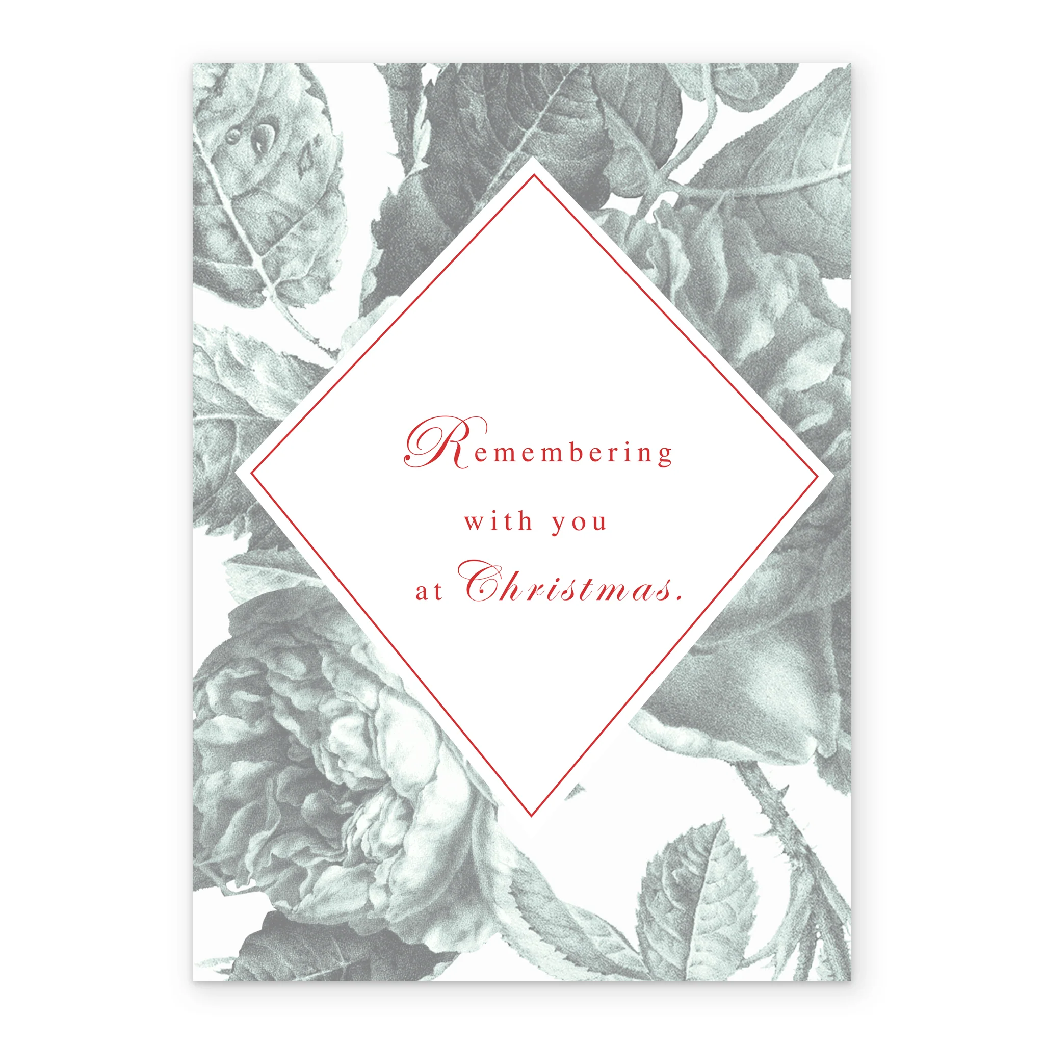 Personalised Irises Remembering And Thinking Christmas Card - Image 2