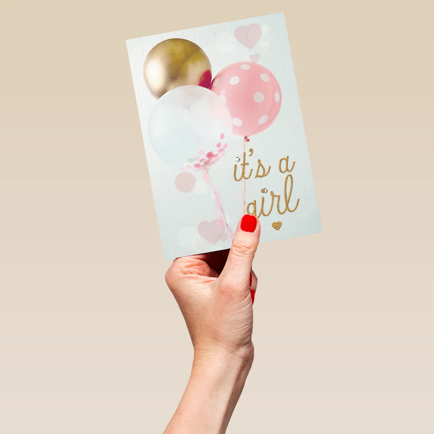Personalised It's A Girl Newborn Baby Card - Image 5