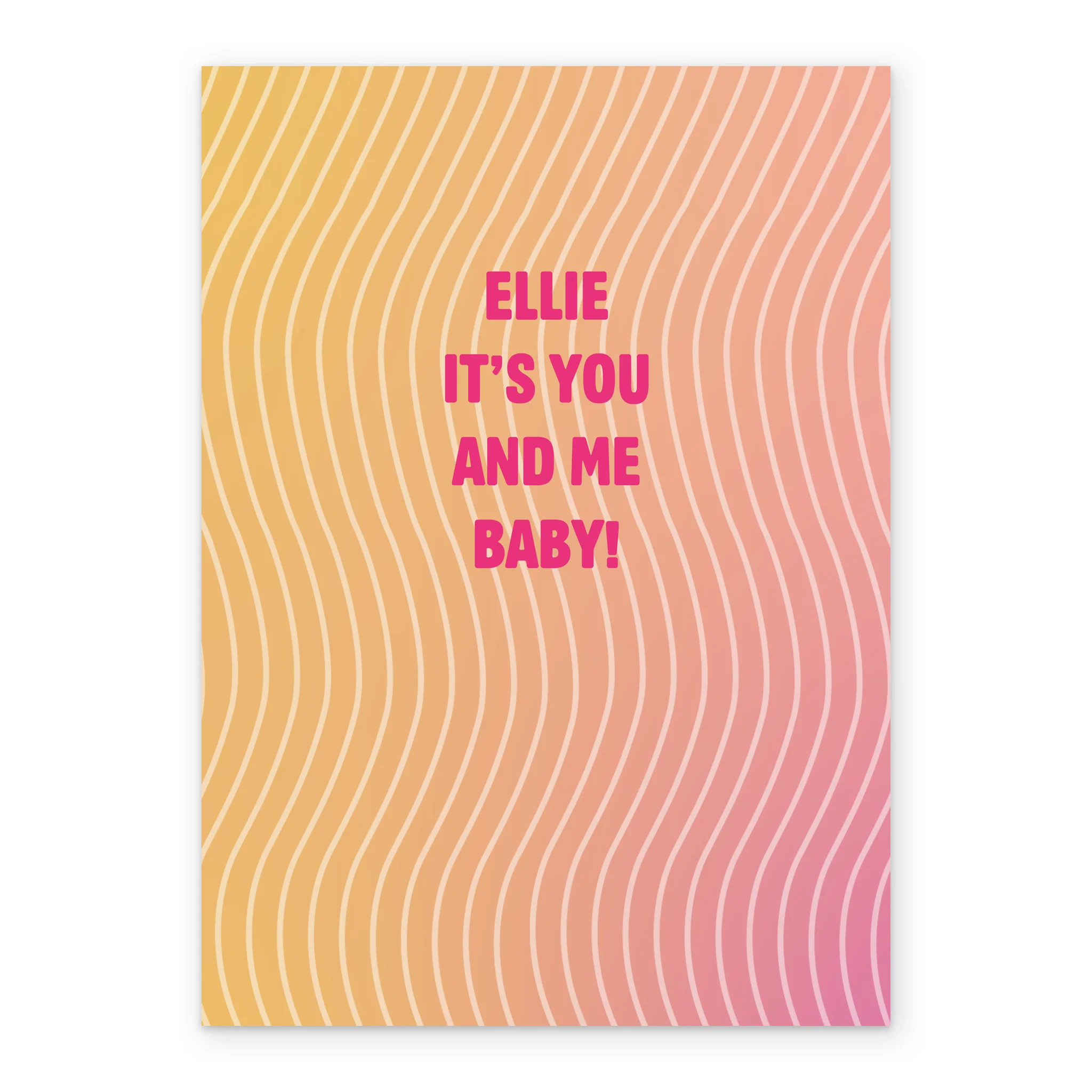 Personalised It's You & Me Baby Valentine's Day Card - Image 2