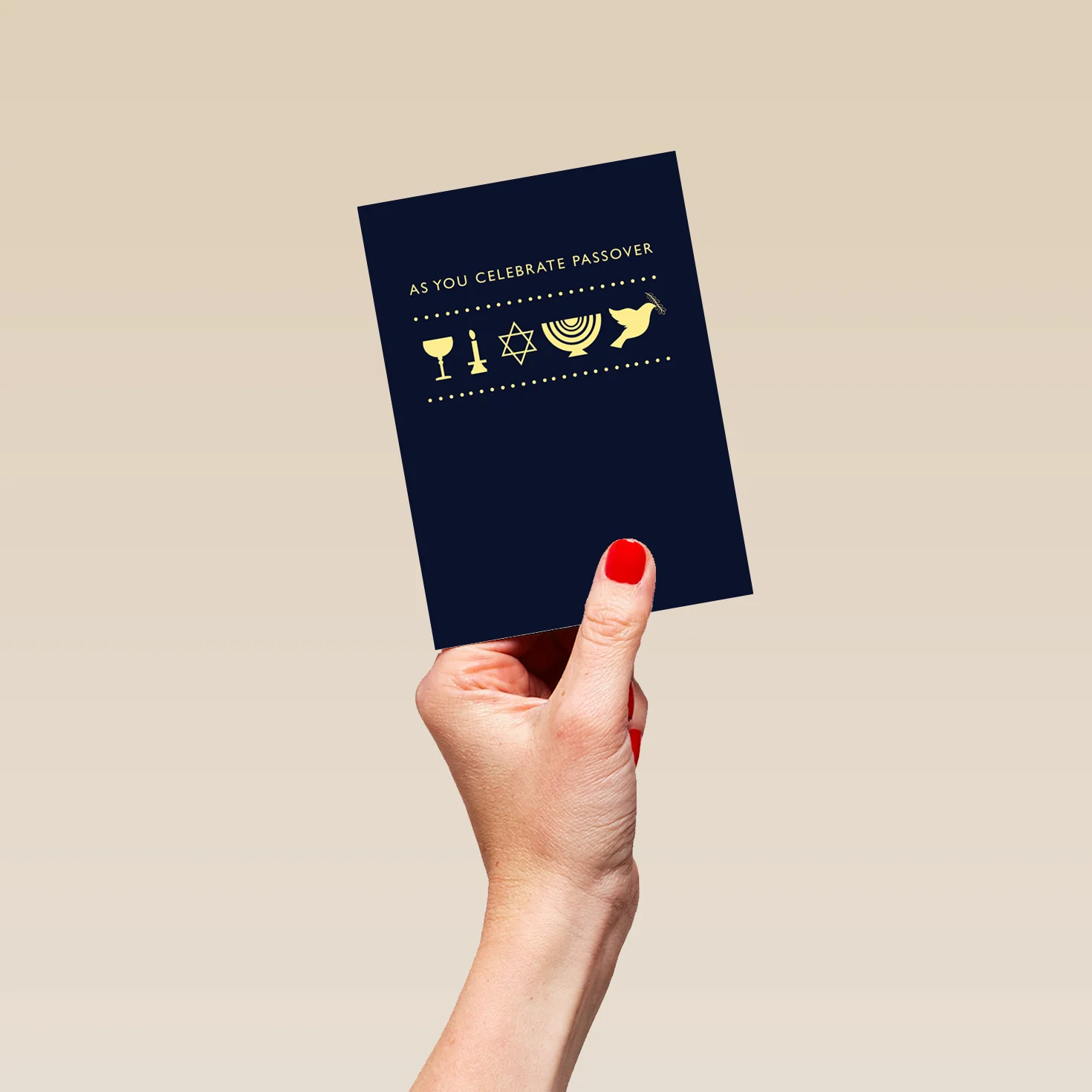 Personalised Jewish Symbols Passover Card - Image 4