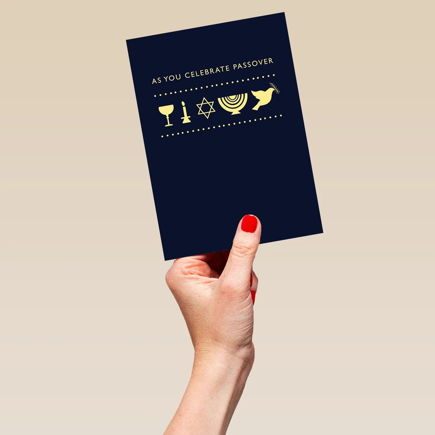 Personalised Jewish Symbols Passover Card - Image 5