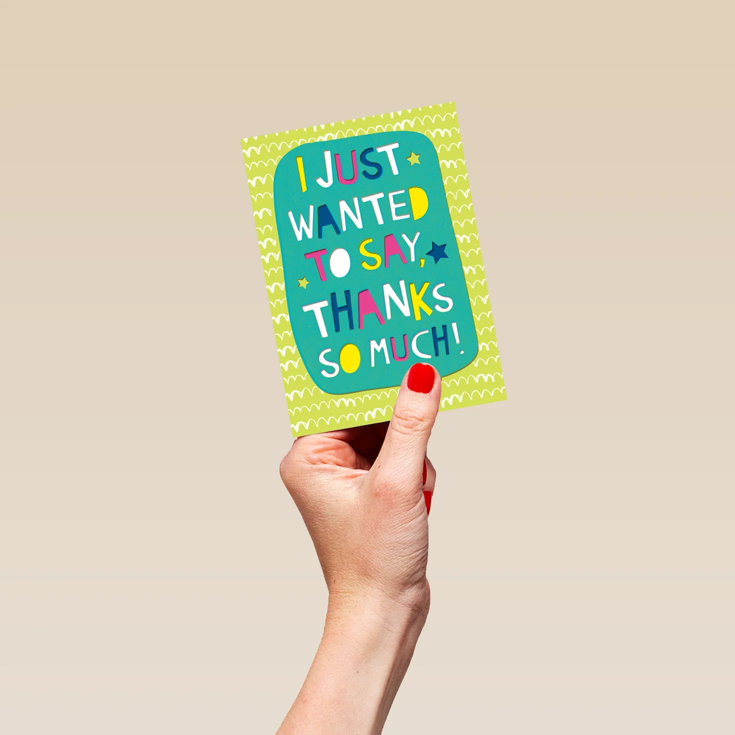 Personalised Just Wanted to Say Thanks Card - Image 4