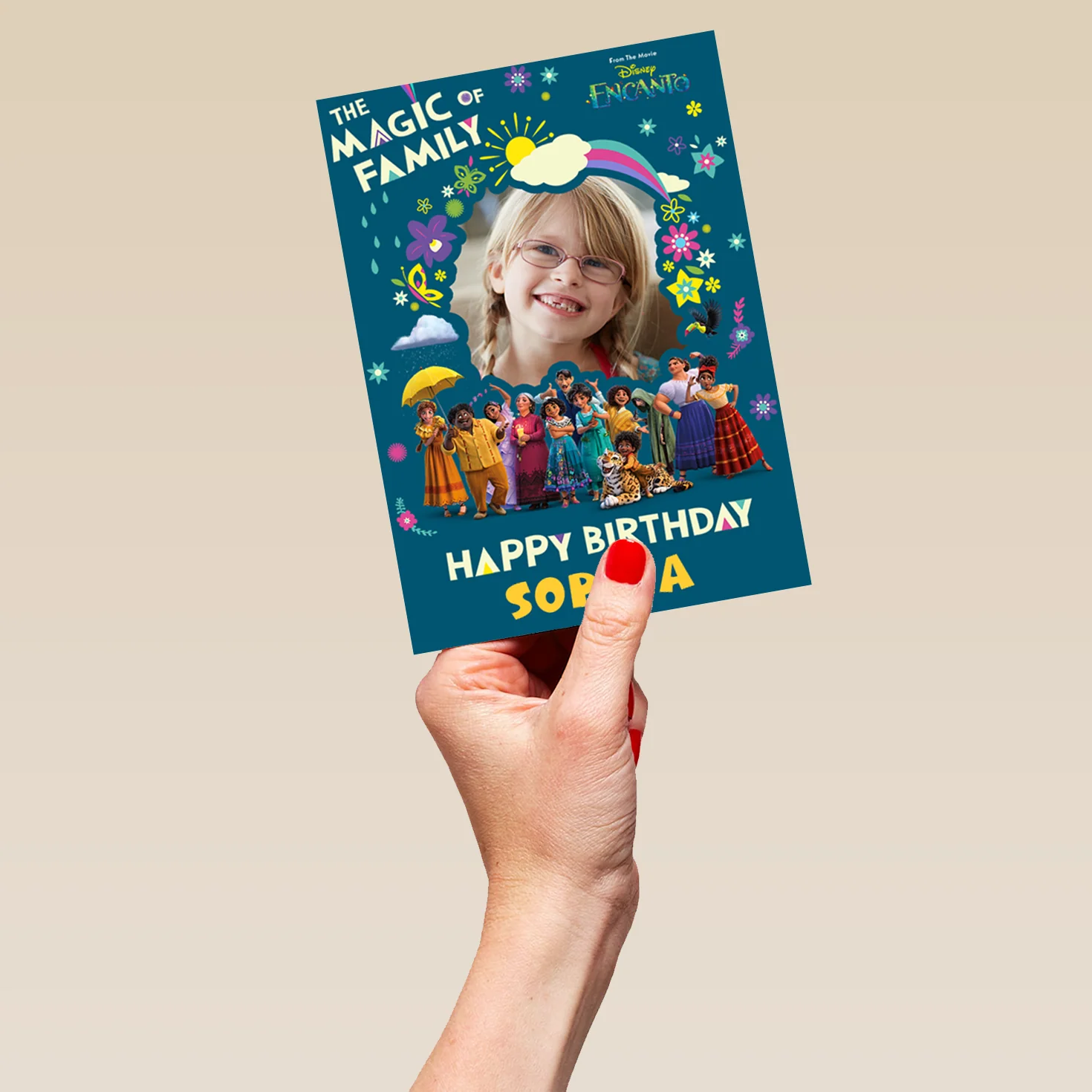 Personalised Kids Disney Encanto Photo Birthday Card - Image 5