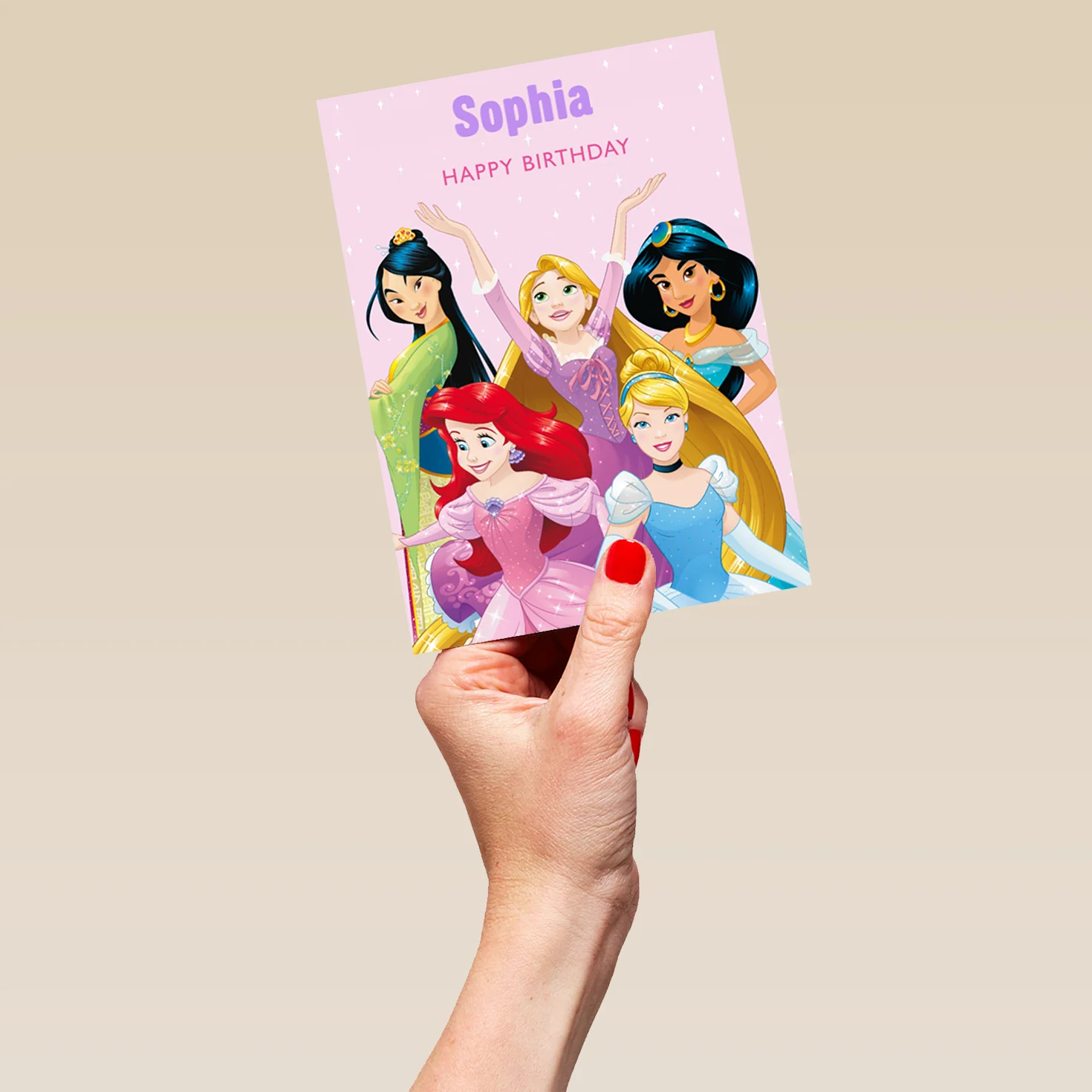 Personalised Kids Disney Princesses Birthday Card - Image 5