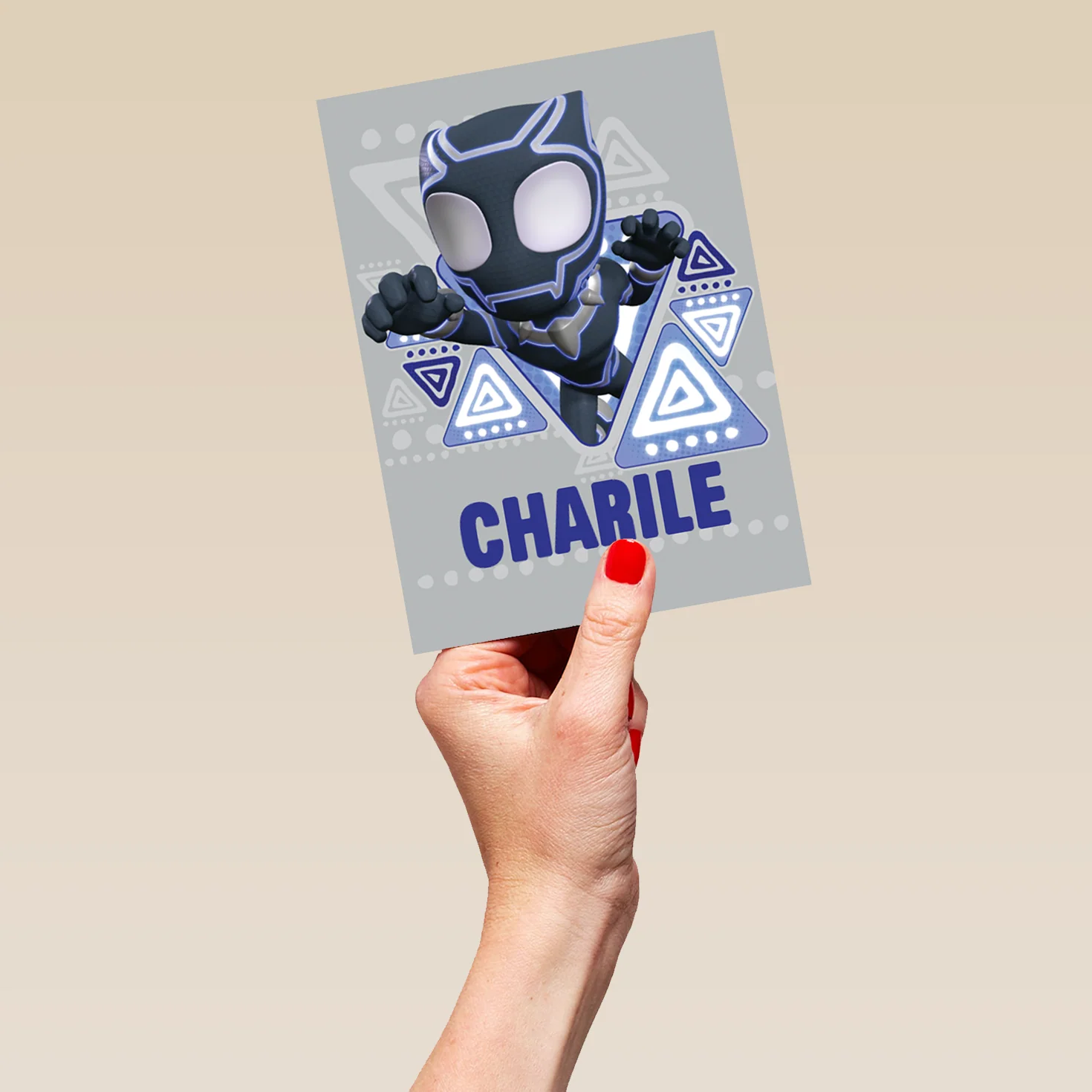 Personalised Kids Marvel Black Panther Birthday Card - Image 5