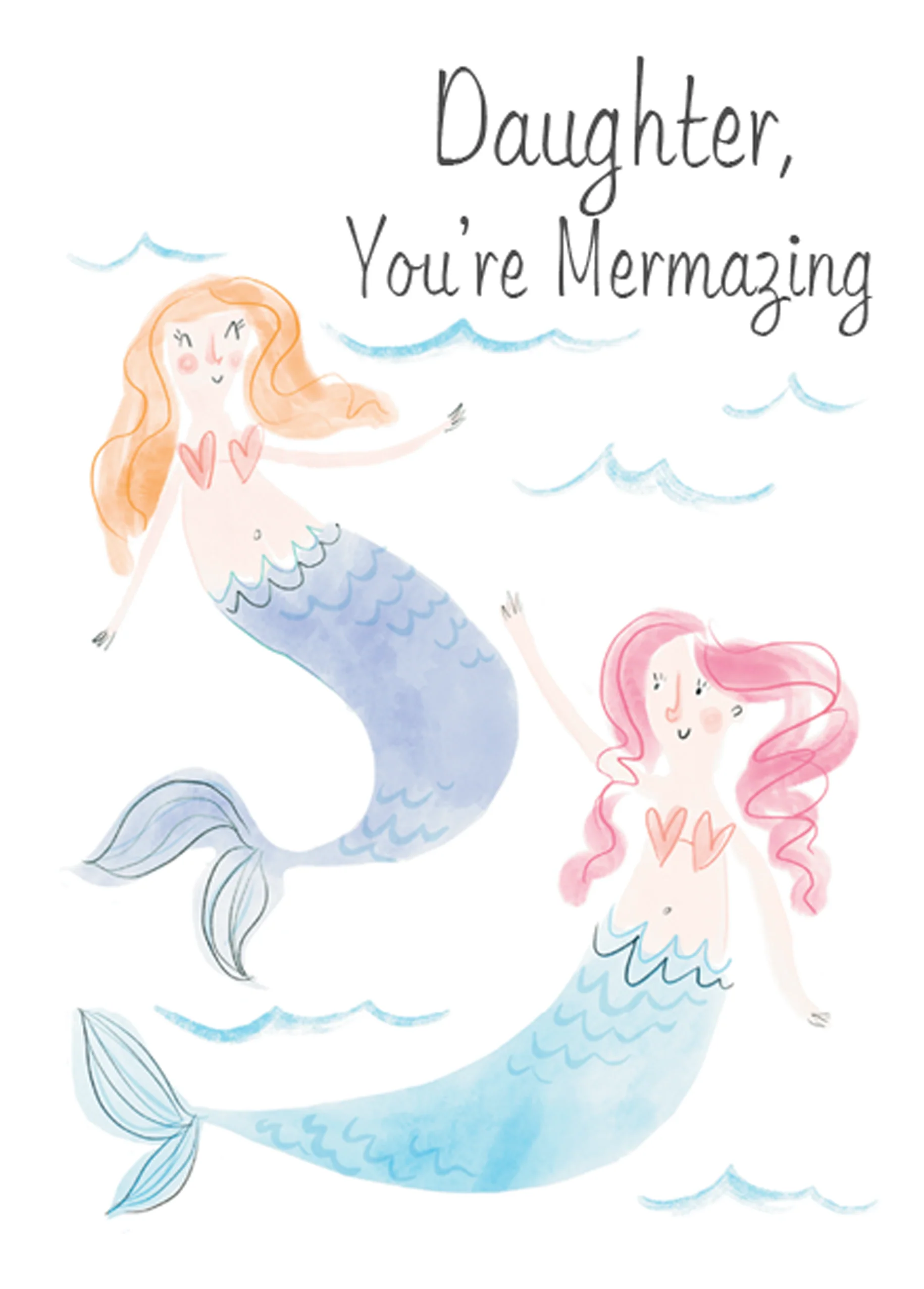 Personalised Kids Mermaid Card For Daughter