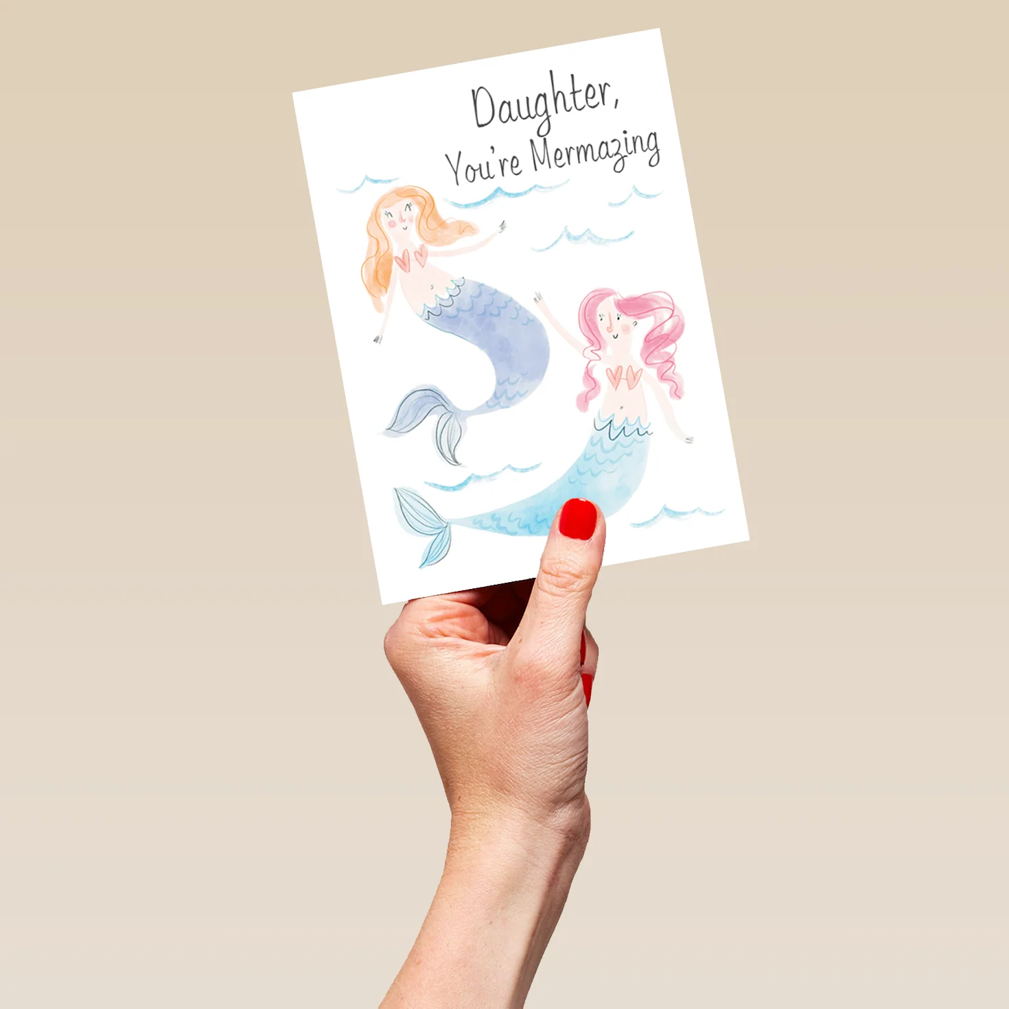 Personalised Kids Mermaid Card For Daughter - Image 5
