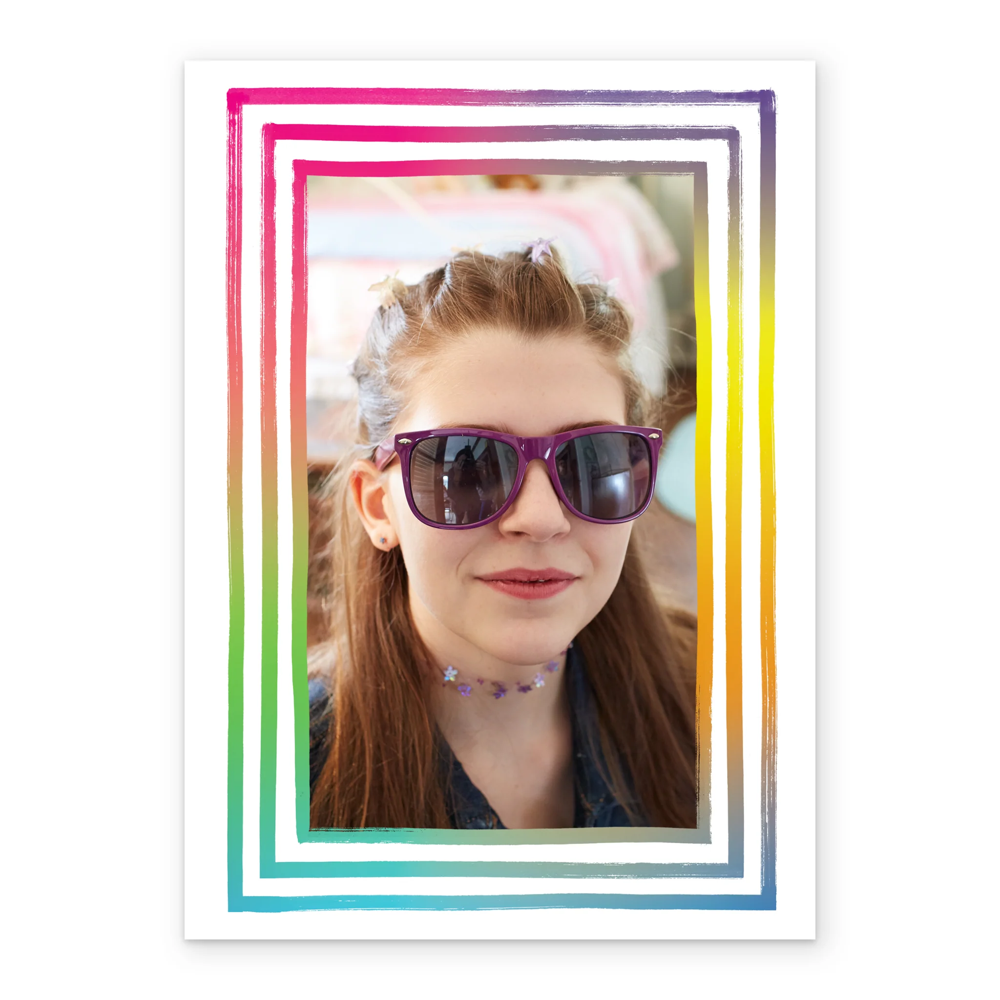 Personalised Kids Photo Upload Neon Greeting Card - Image 2
