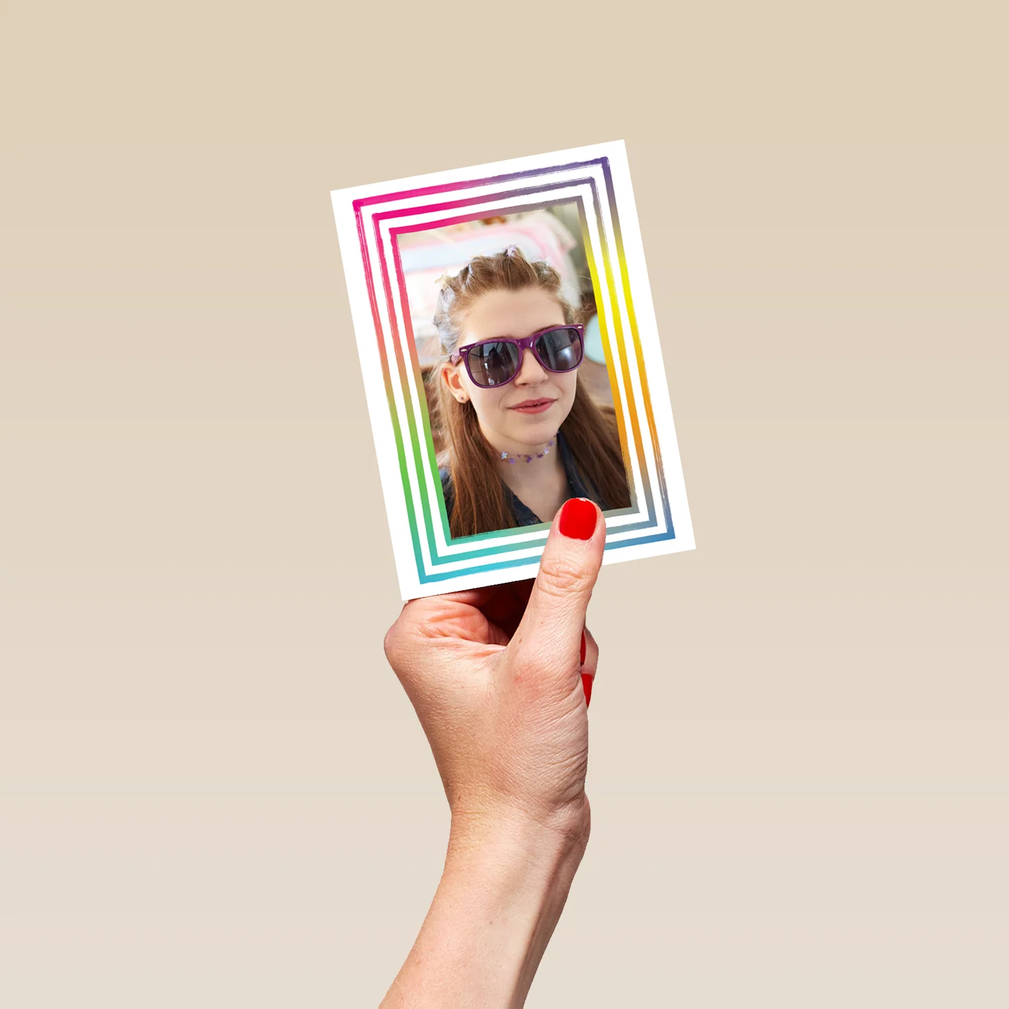 Personalised Kids Photo Upload Neon Greeting Card - Image 4