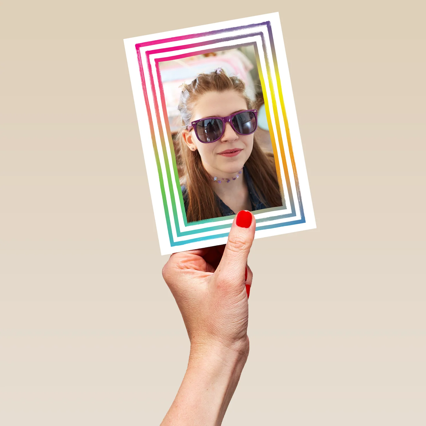 Personalised Kids Photo Upload Neon Greeting Card - Image 5