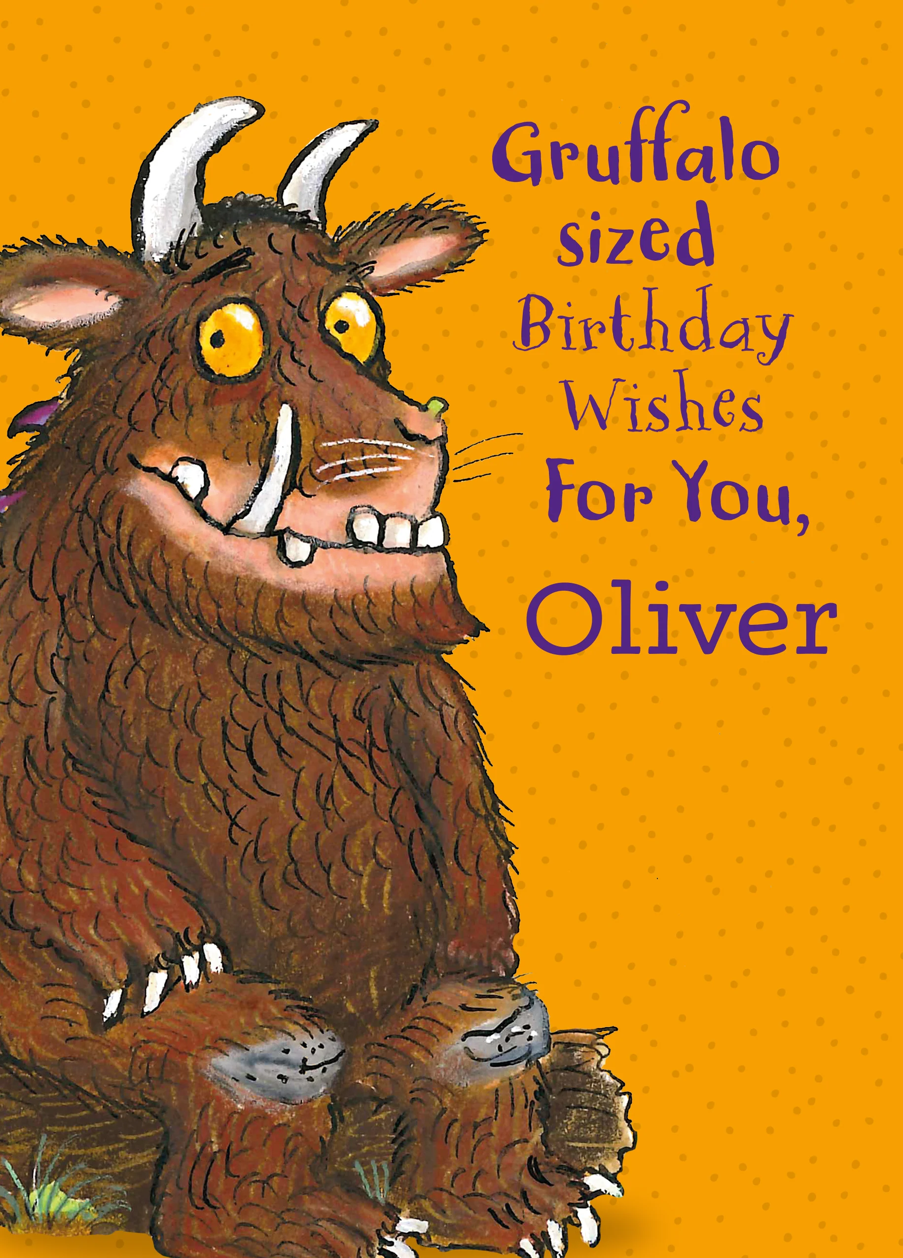 Personalised Kids' The Gruffalo Birthday Card