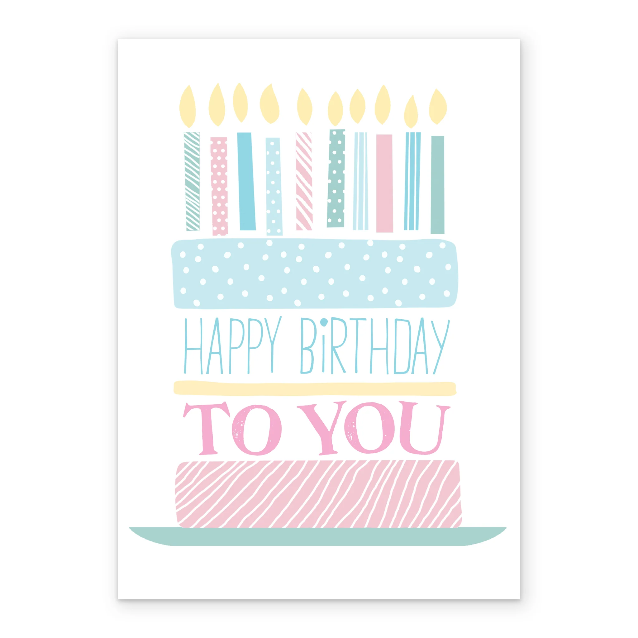 Personalised Layered Cake Birthday Card - Image 2