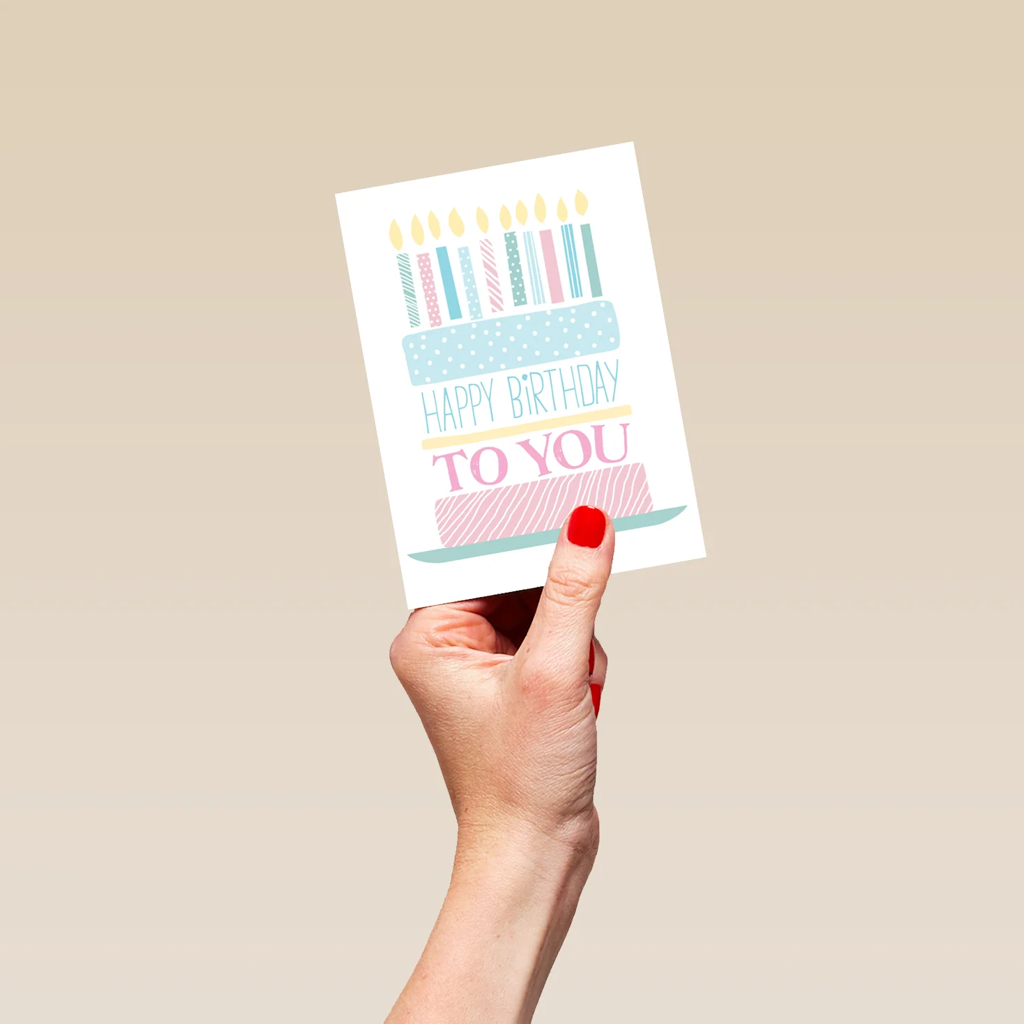 Personalised Layered Cake Birthday Card - Image 4