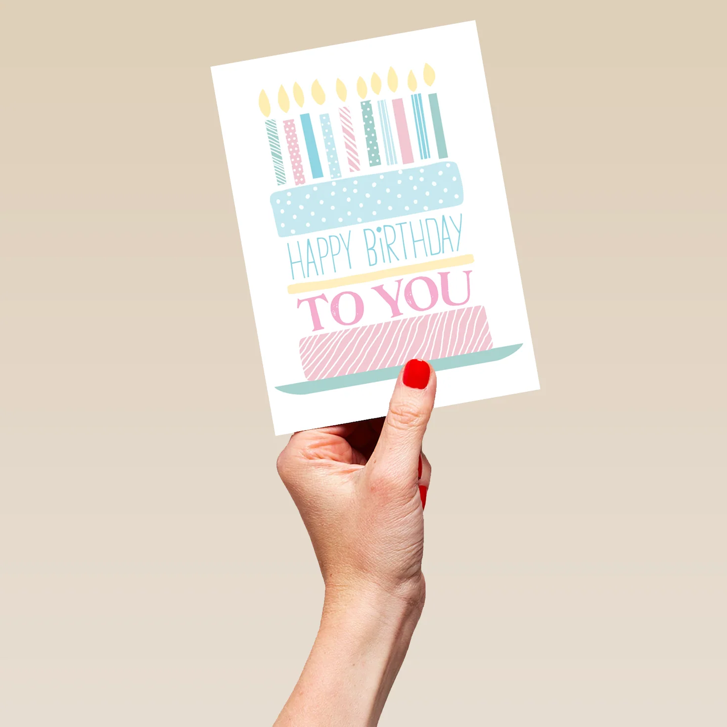 Personalised Layered Cake Birthday Card - Image 5