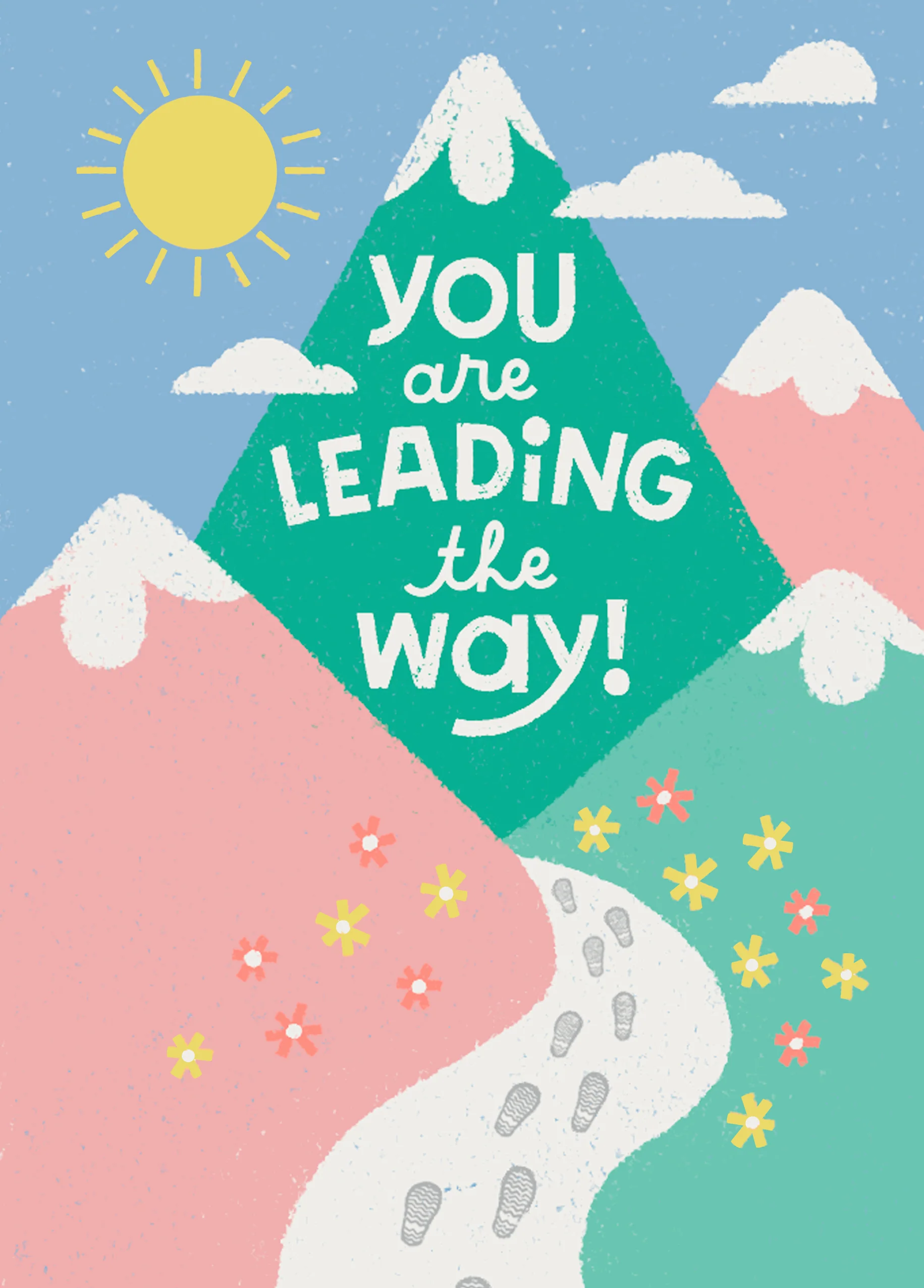 Personalised Leading the Way Encouragement Card