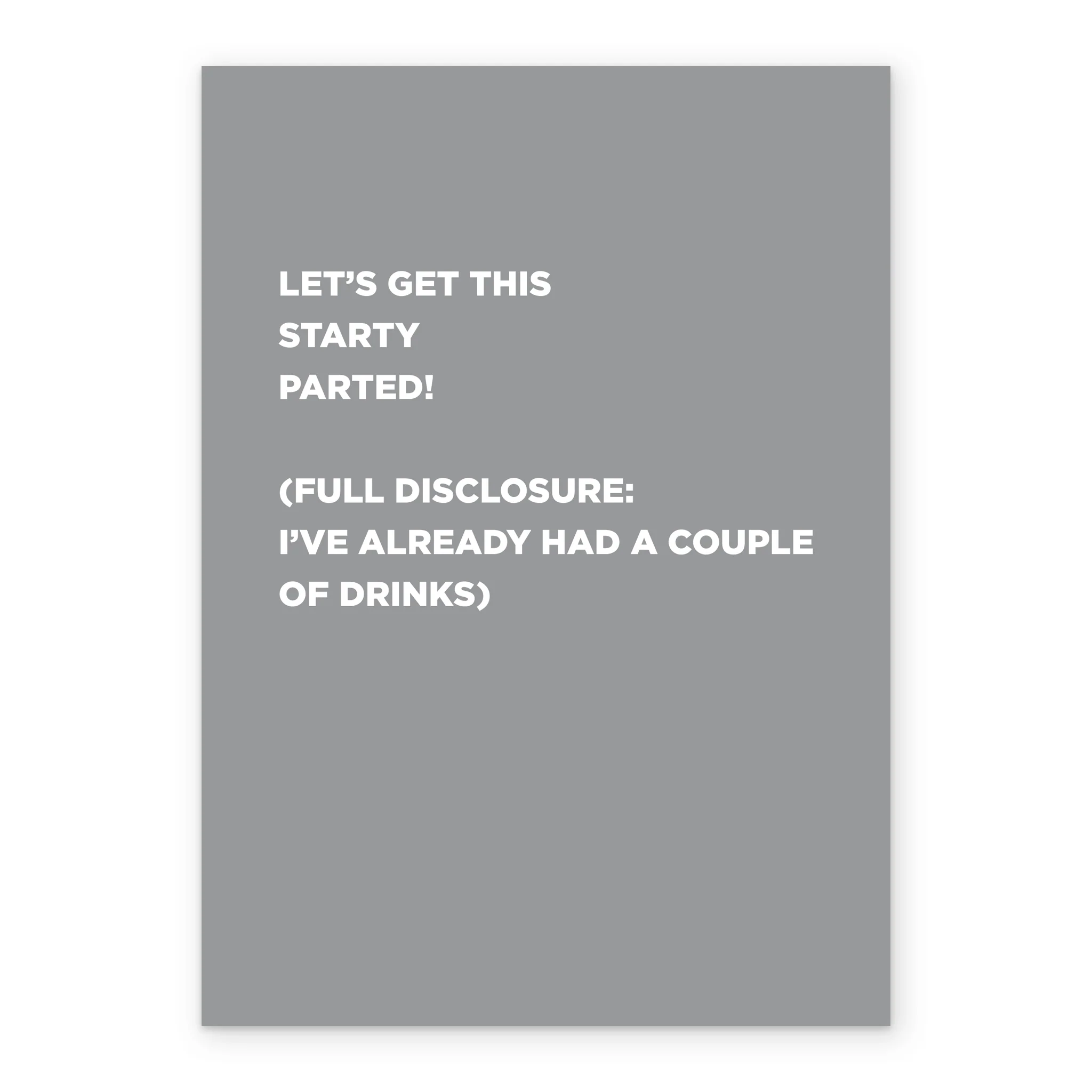 Personalised Let's Get The Party Started Card - Image 2