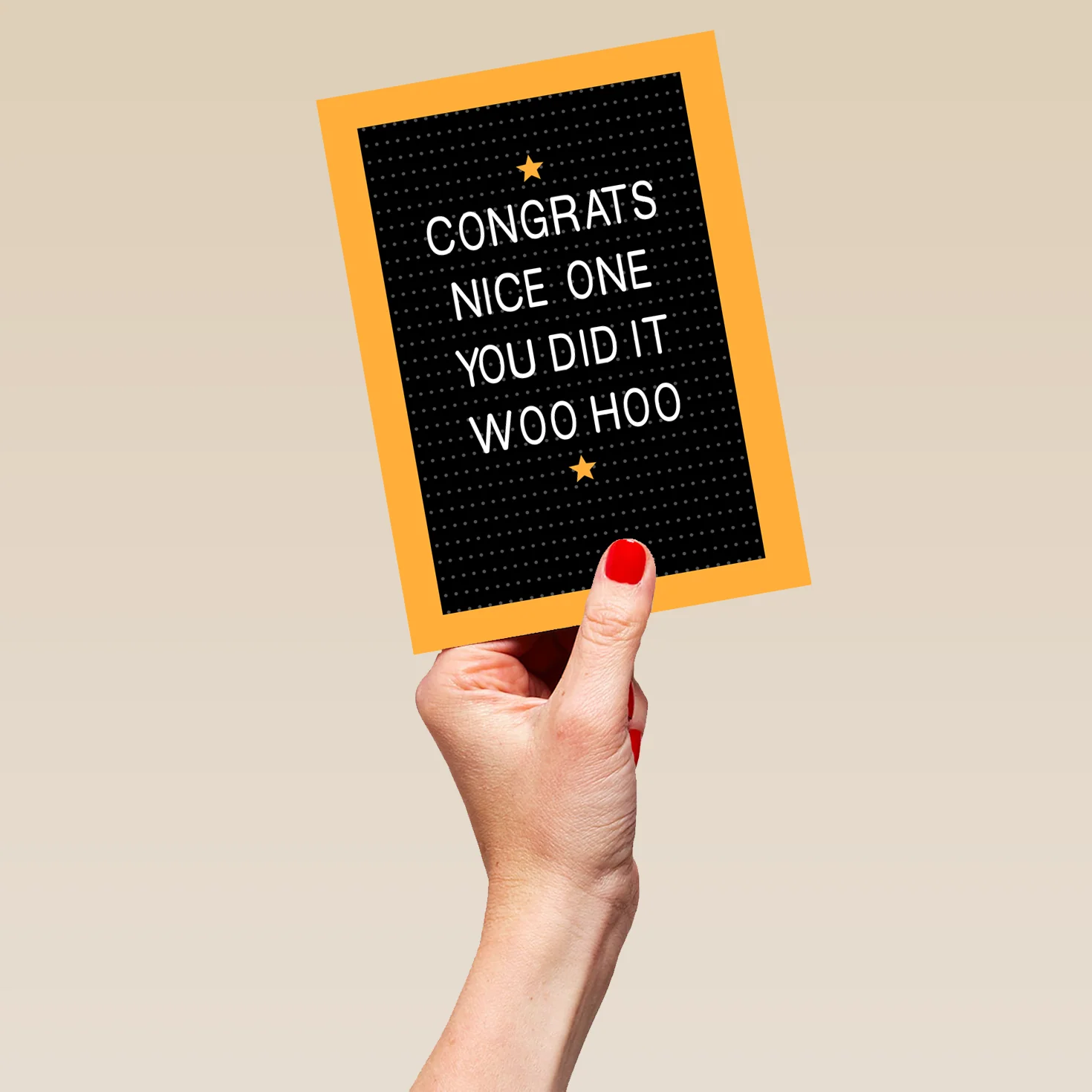 Personalised Letterboard Nice One Congratulations Card - Image 5