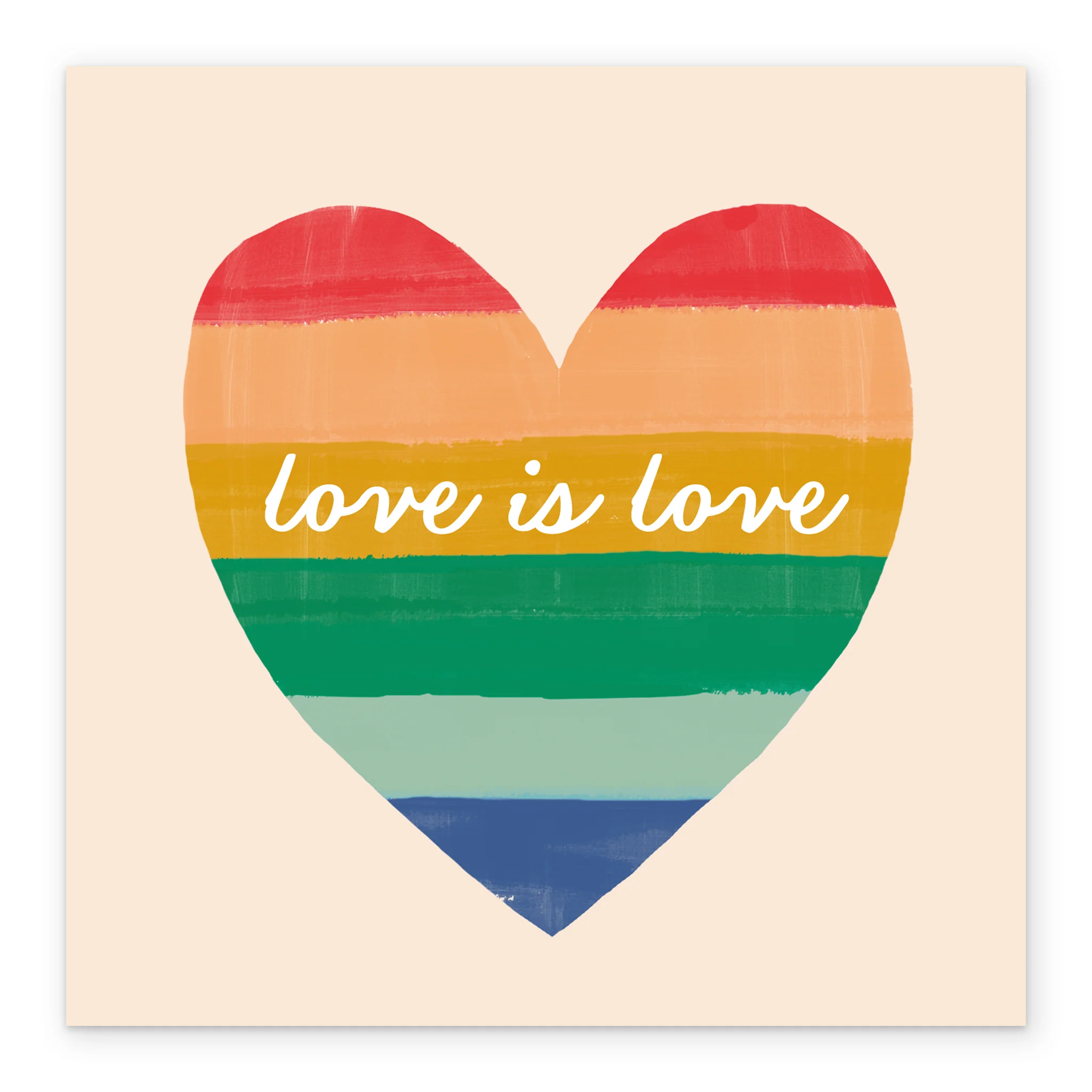 Personalised LGBTQ+ Rainbow Pride Flag Valentine's Day Card - Image 2