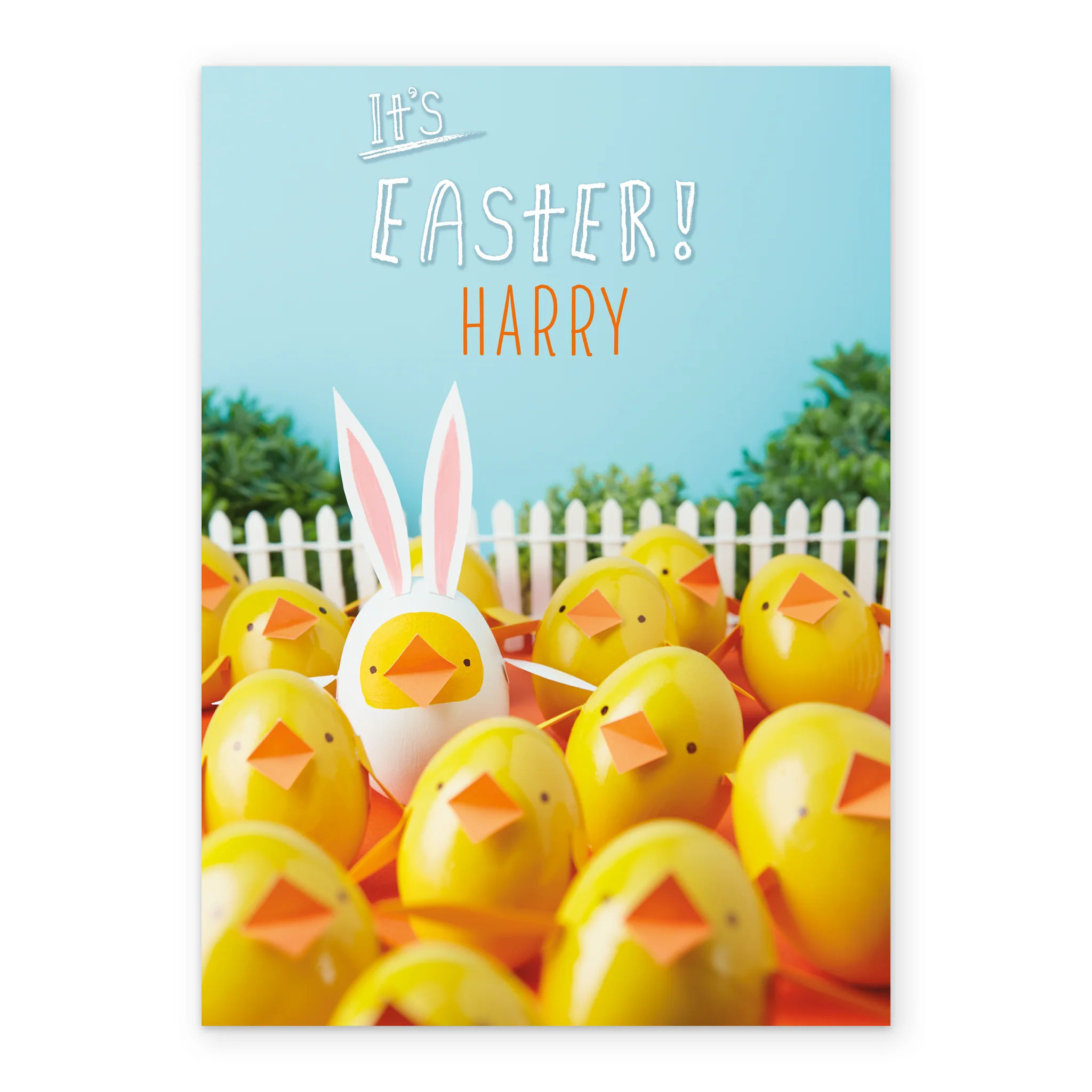 Personalised Little Chicks In Field Easter Card - Image 2
