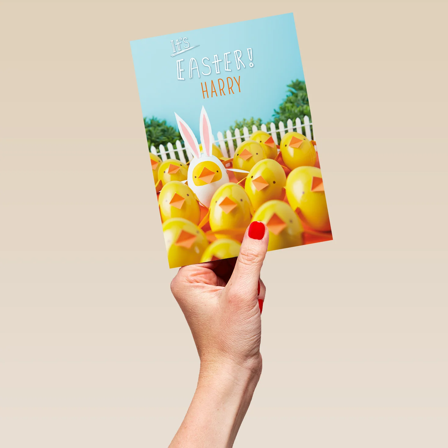 Personalised Little Chicks In Field Easter Card - Image 5