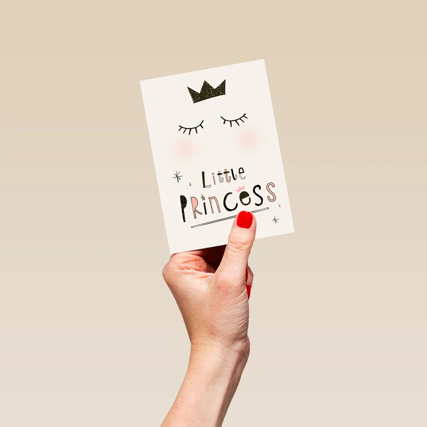 Personalised Little Princess Birthday Card For Kids - Image 4
