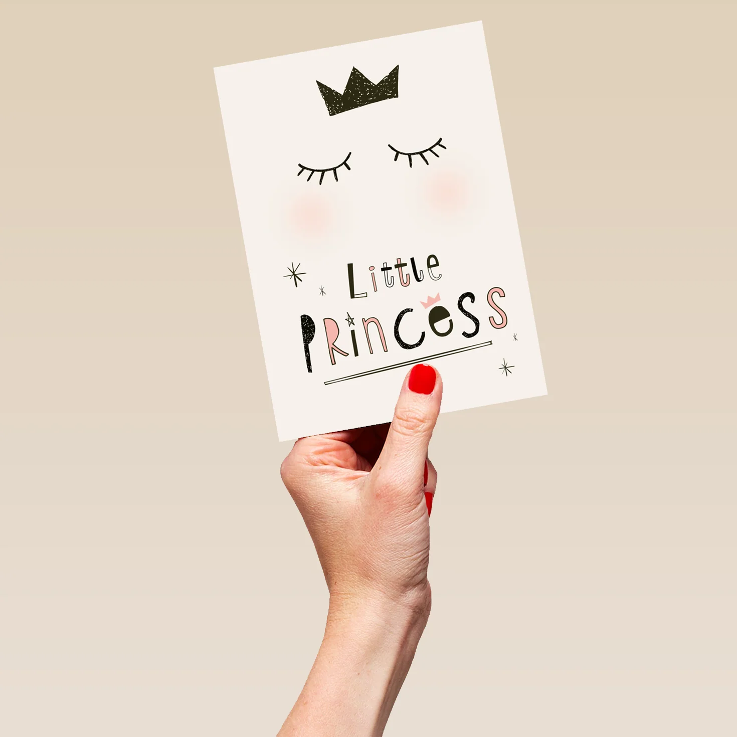 Personalised Little Princess Birthday Card For Kids - Image 5
