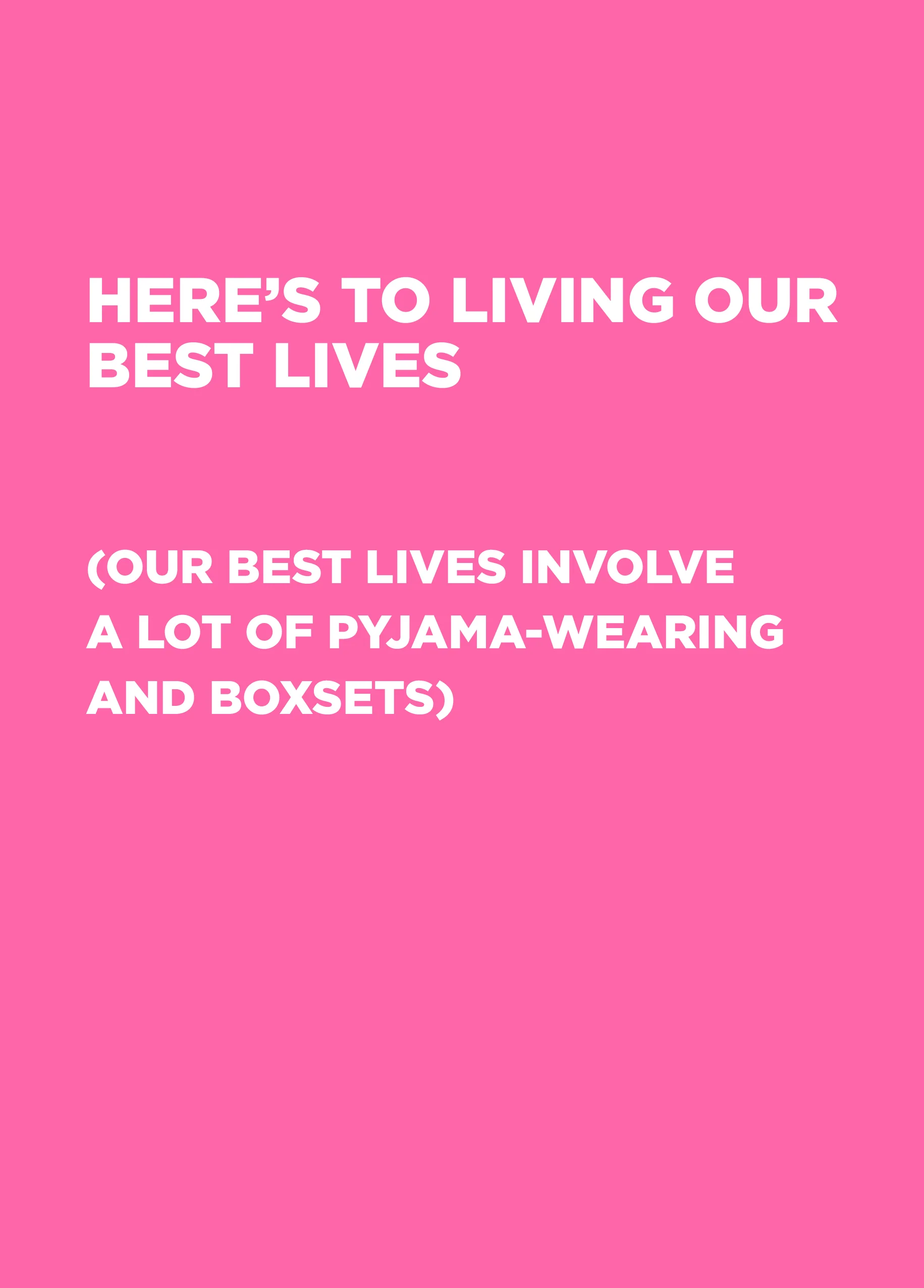 Personalised Living Our Best Lives Card