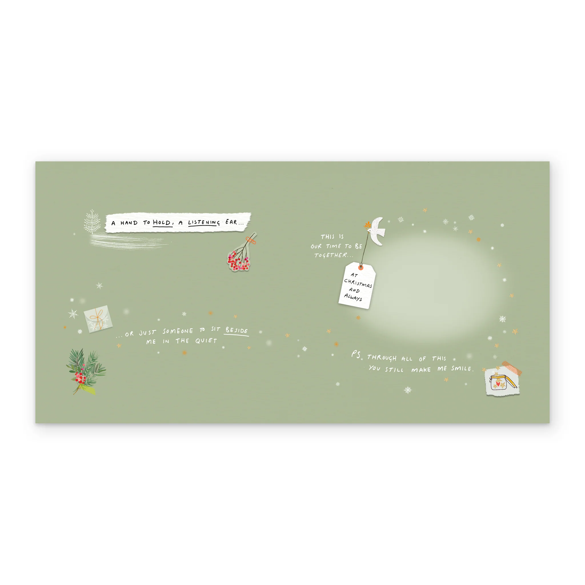 Personalised Maggie's 'Living with Cancer' Partner to Partner Charity Christmas Card - Image 3