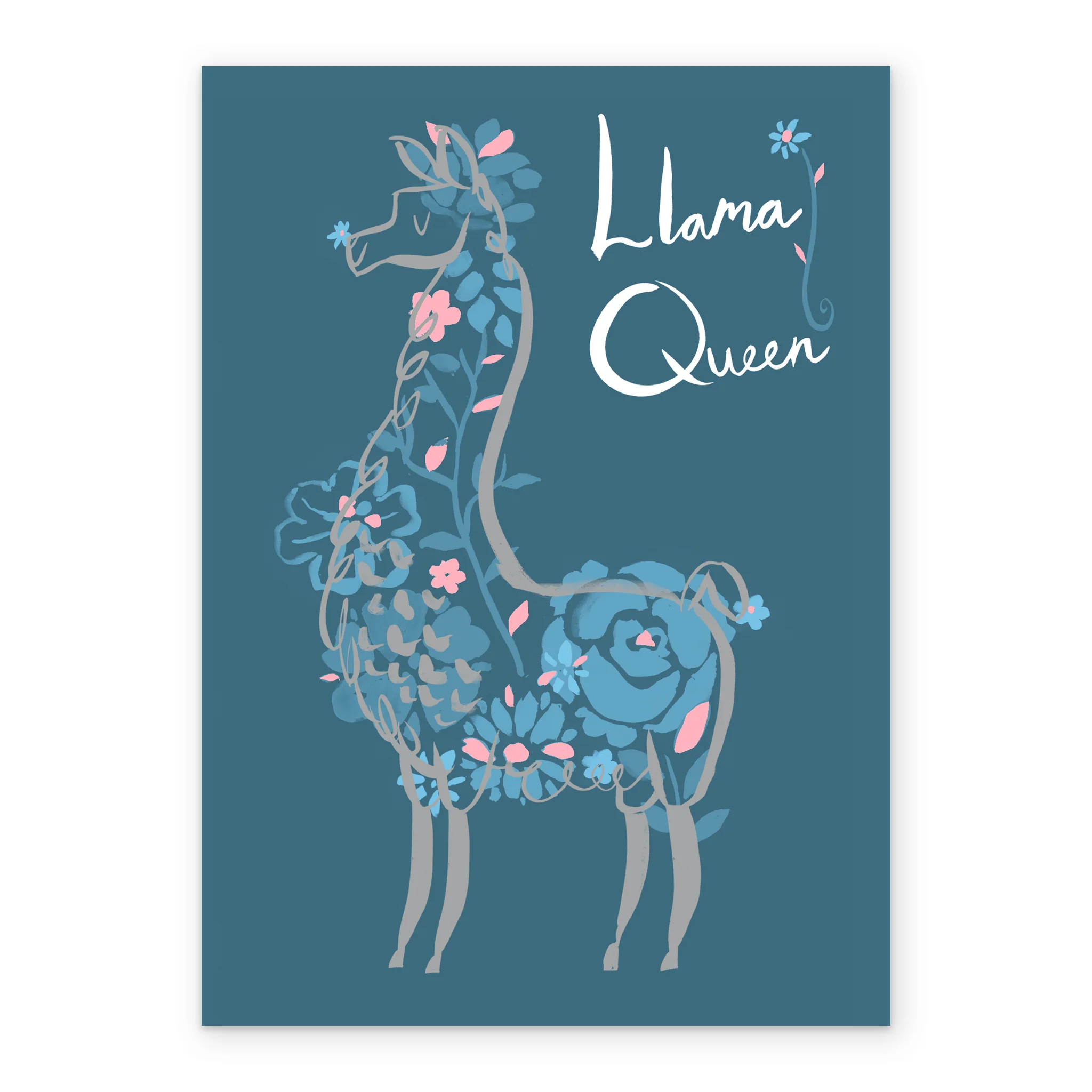 Personalised Llama Queen Birthday Card - Image 2