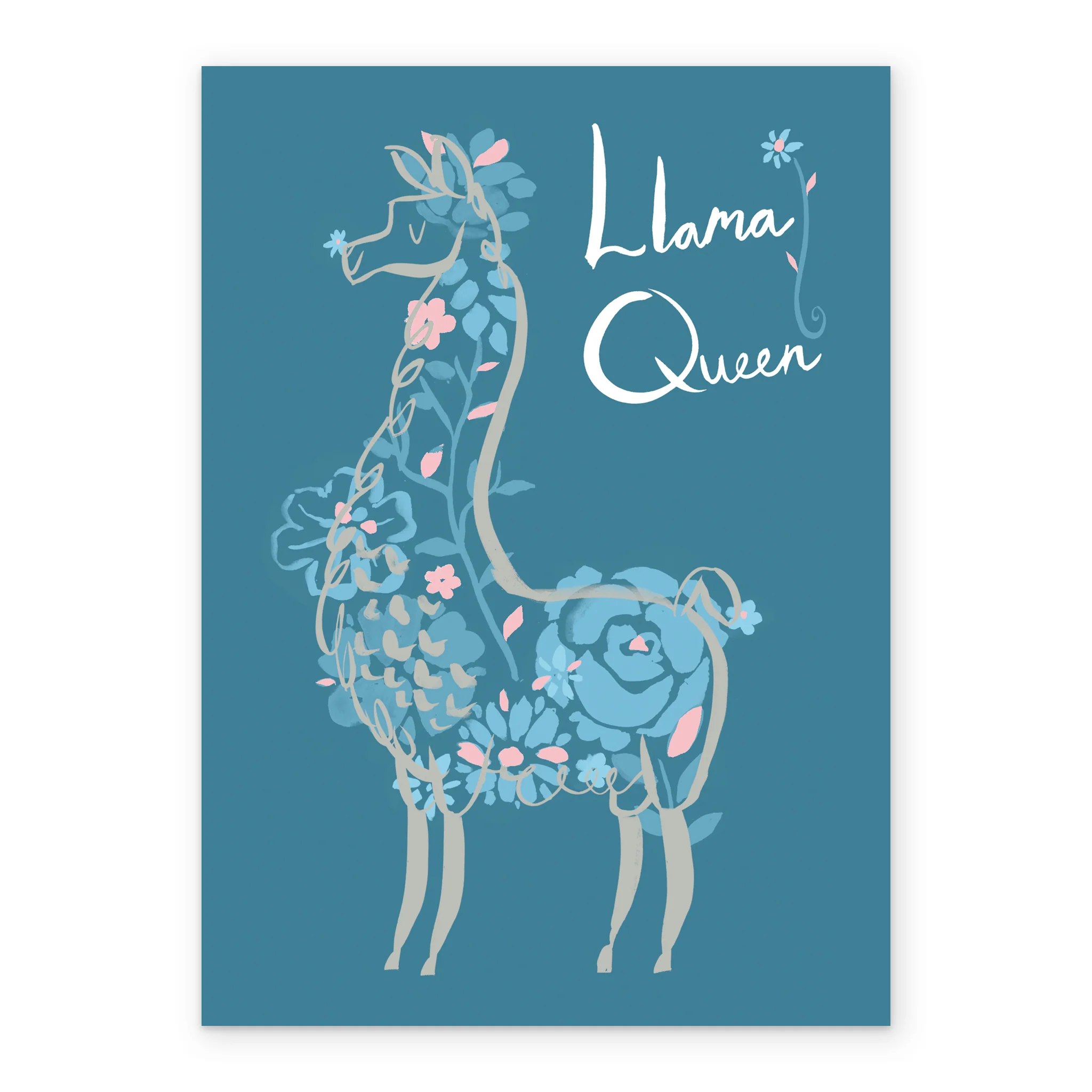 Personalised Llama Queen Sister Card - Image 2