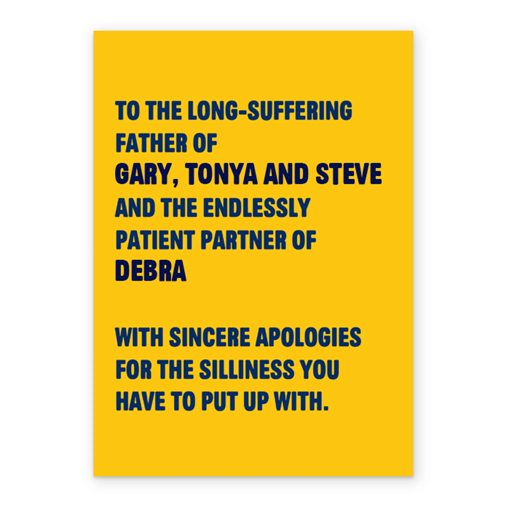 Personalised Long Suffering Dad Father's Day Card - Image 2