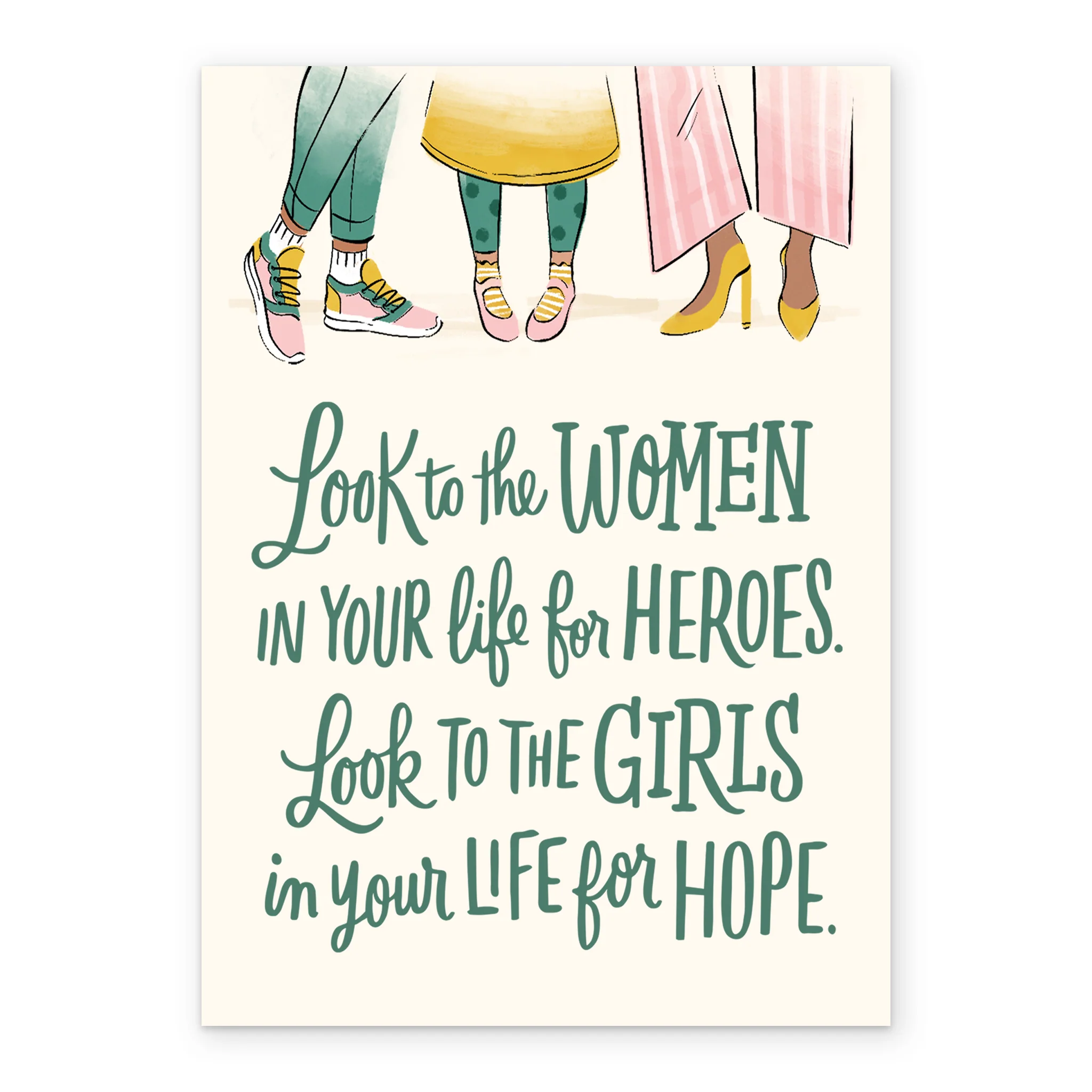 Personalised "Look To The Women & Girls" Mother's Day Card - Image 2