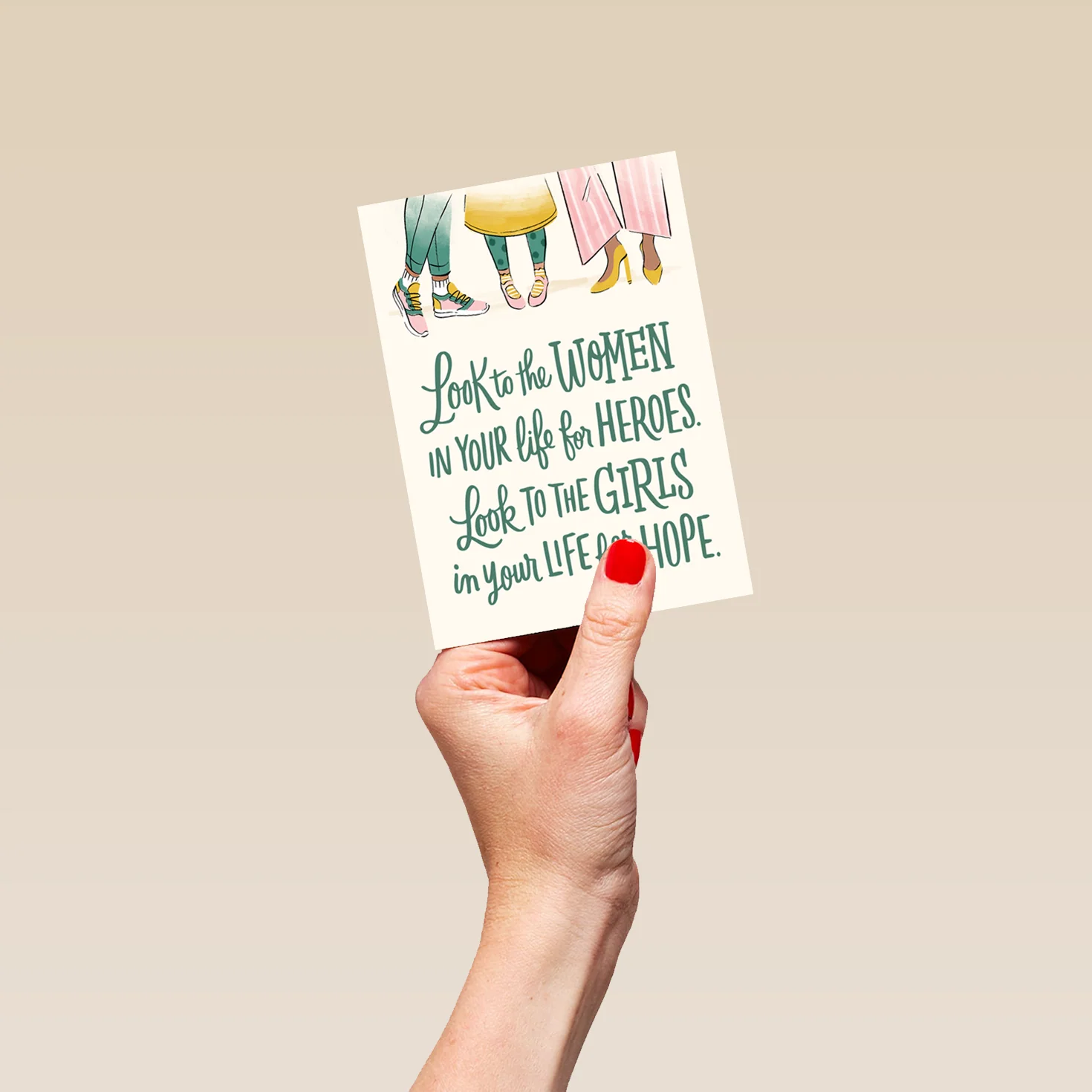 Personalised "Look To The Women & Girls" Mother's Day Card - Image 4