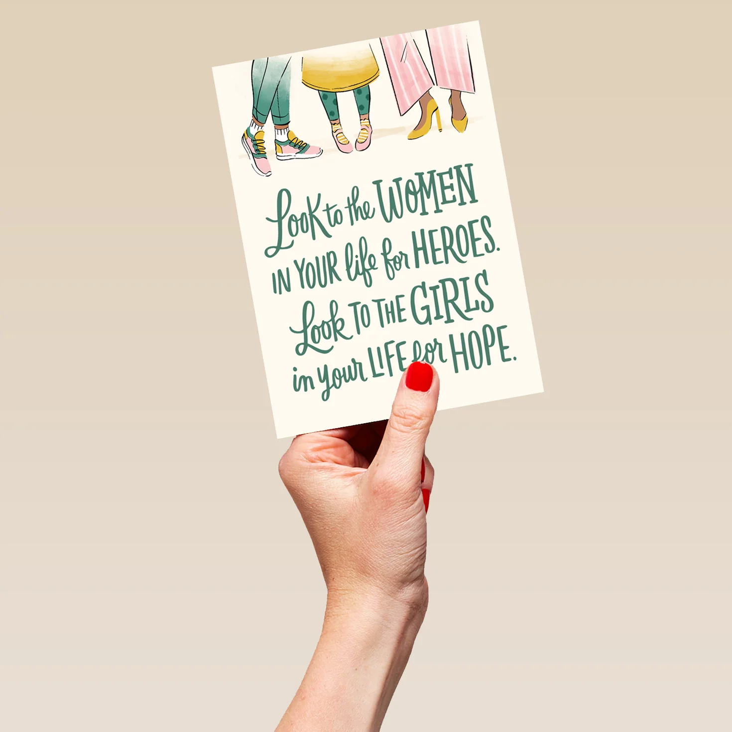 Personalised "Look To The Women & Girls" Mother's Day Card - Image 5