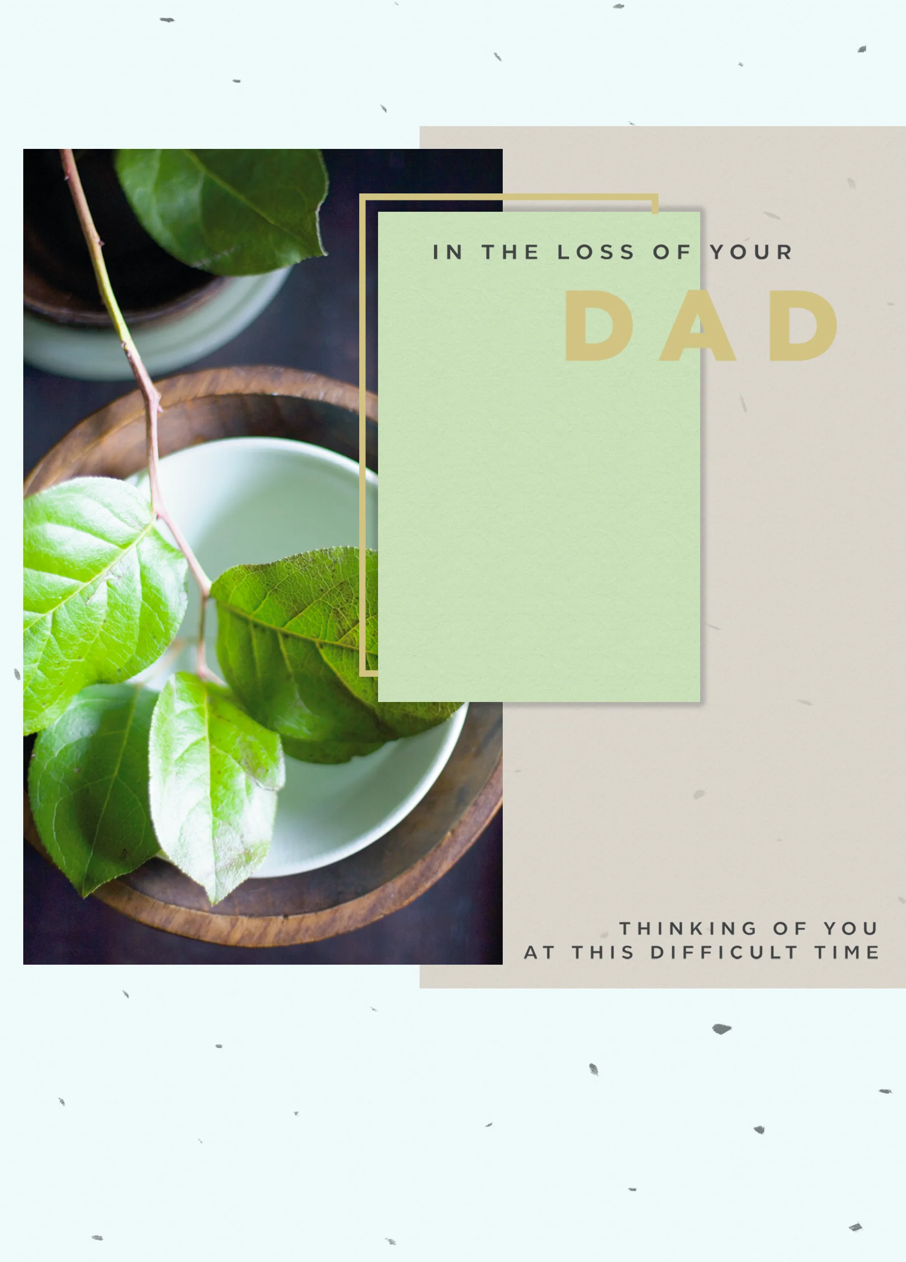 Personalised Loss of Dad Sympathy Card