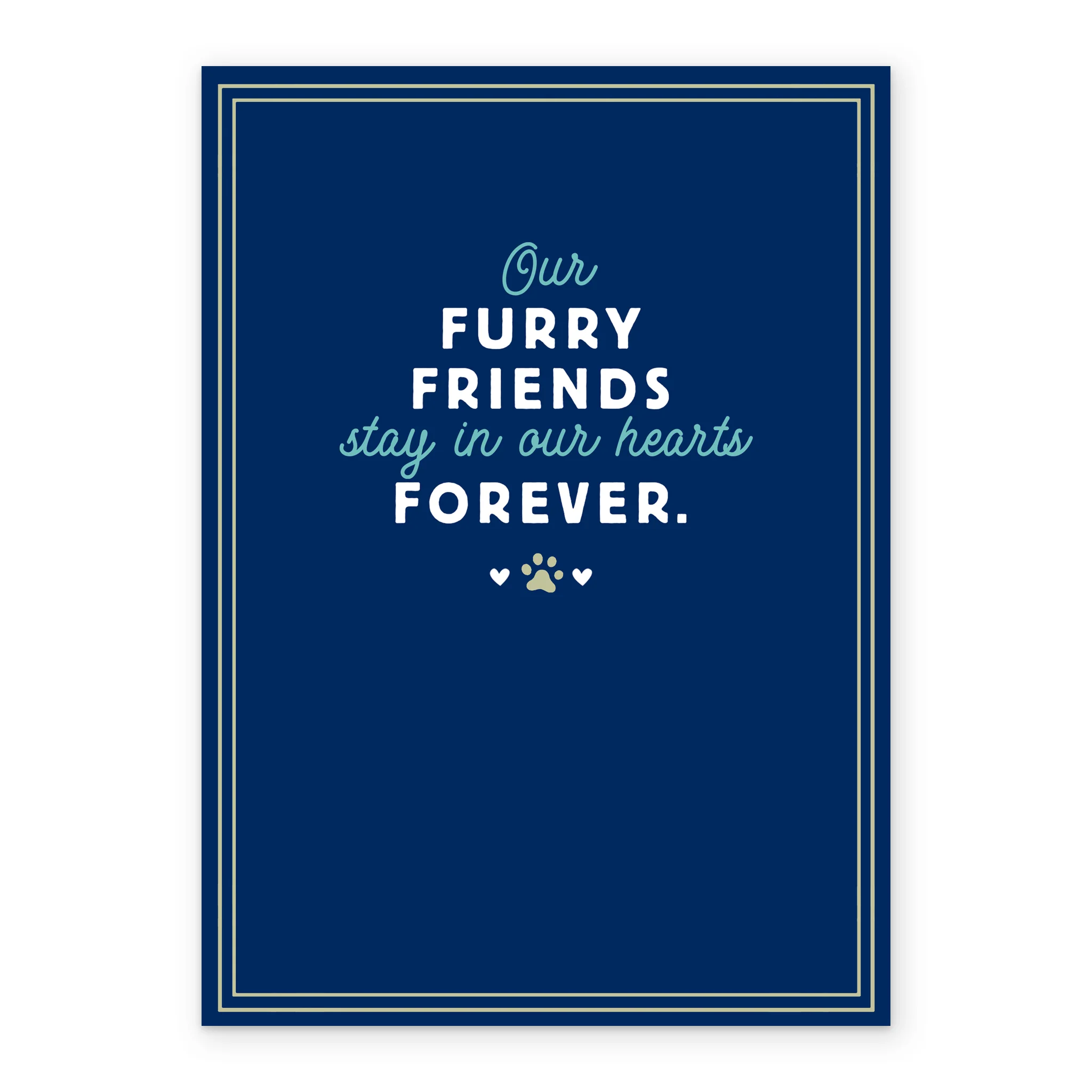 Personalised Loss Of Pet Furry Friends Sympathy Card - Image 2