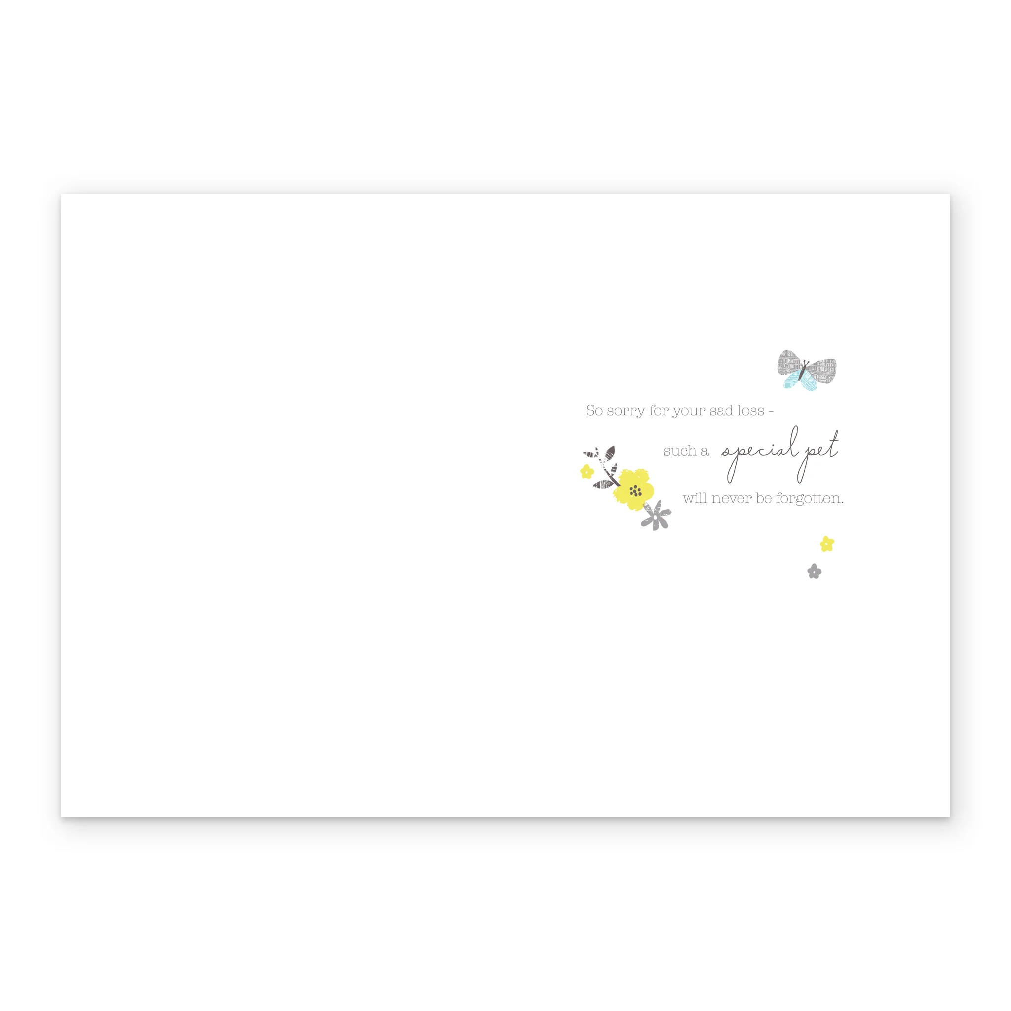 Personalised Loss of Pet Illustrated Animals Sympathy Card - Image 3