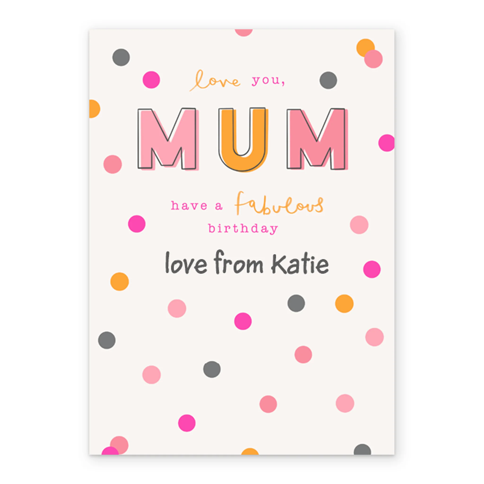 Personalised Love From Card For Mum - Image 2