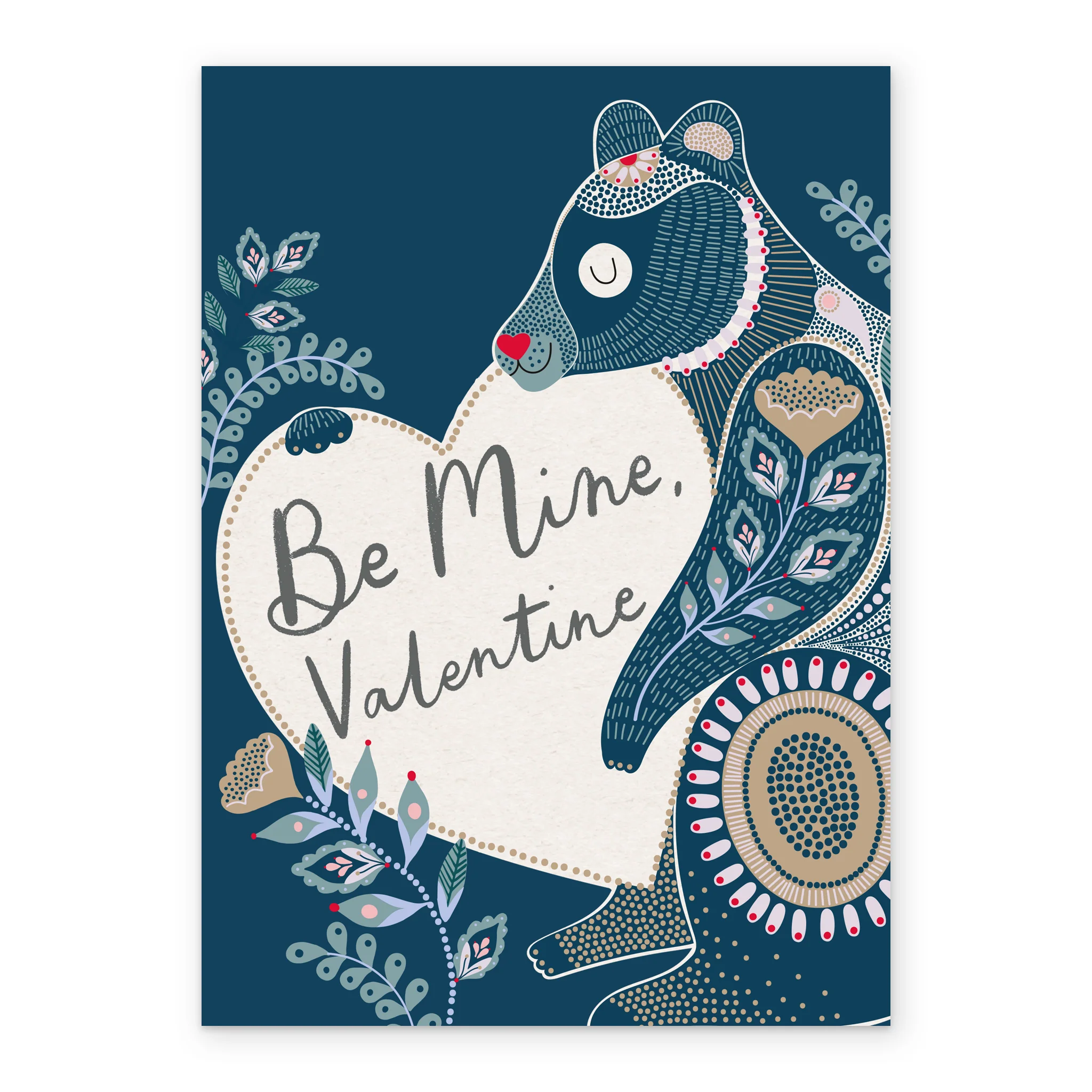 Personalised Love Heart & Bear Valentine's Day Card - Image 2