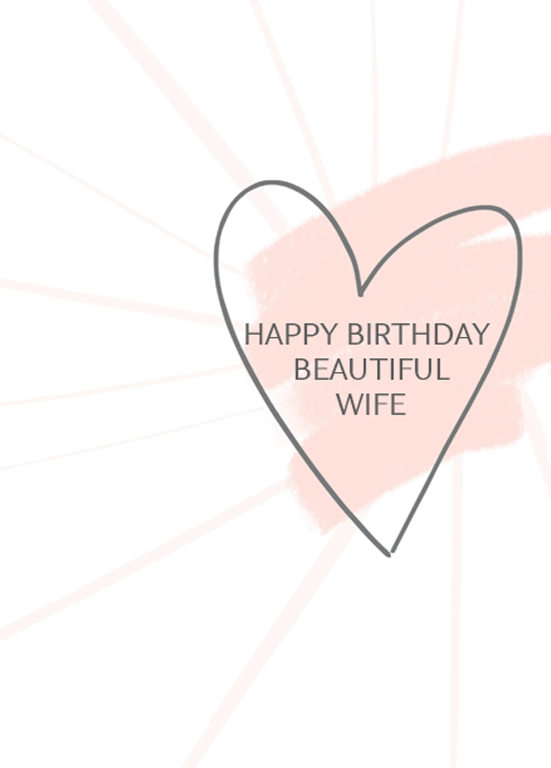 Personalised Love Heart Card For Wife