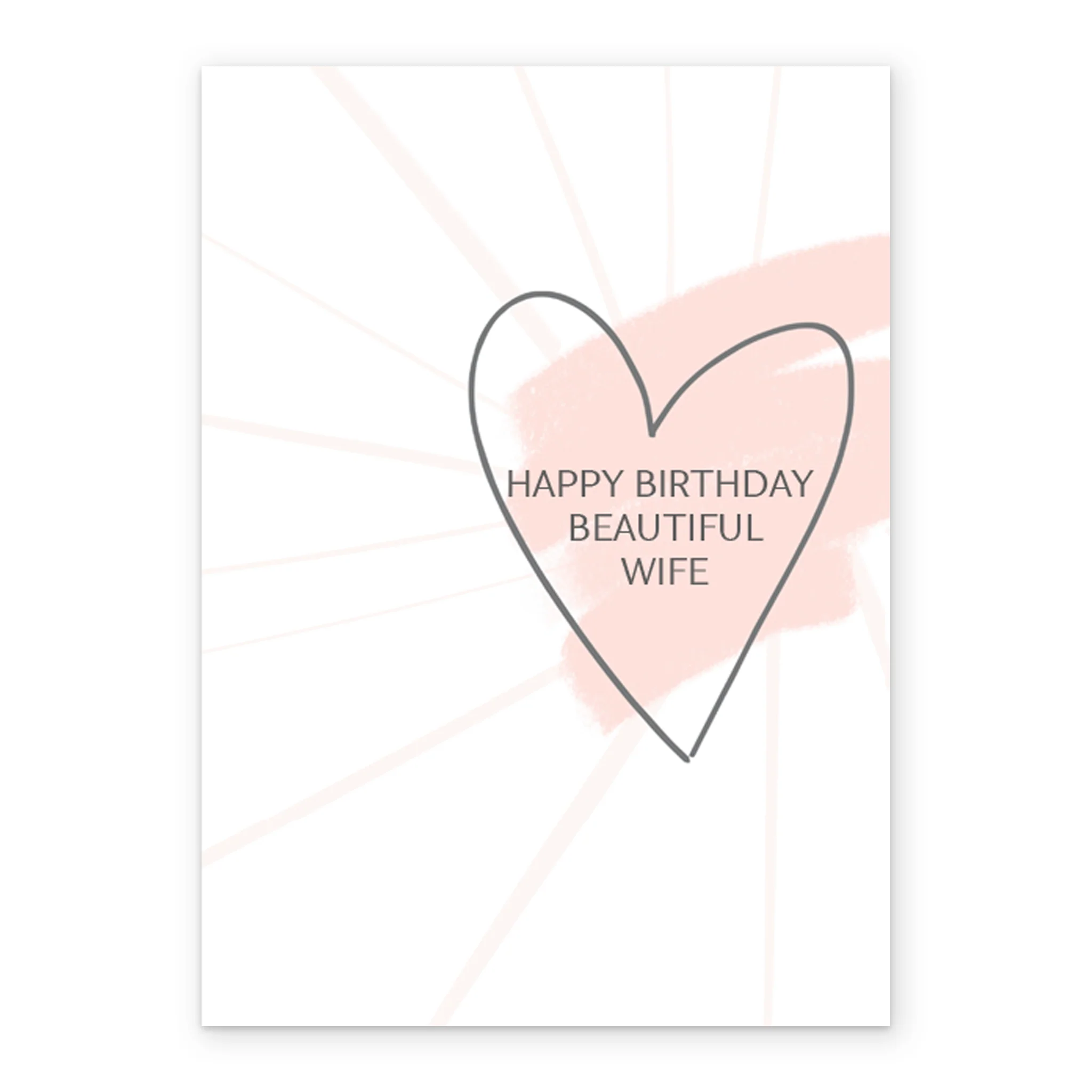 Personalised Love Heart Card For Wife - Image 2