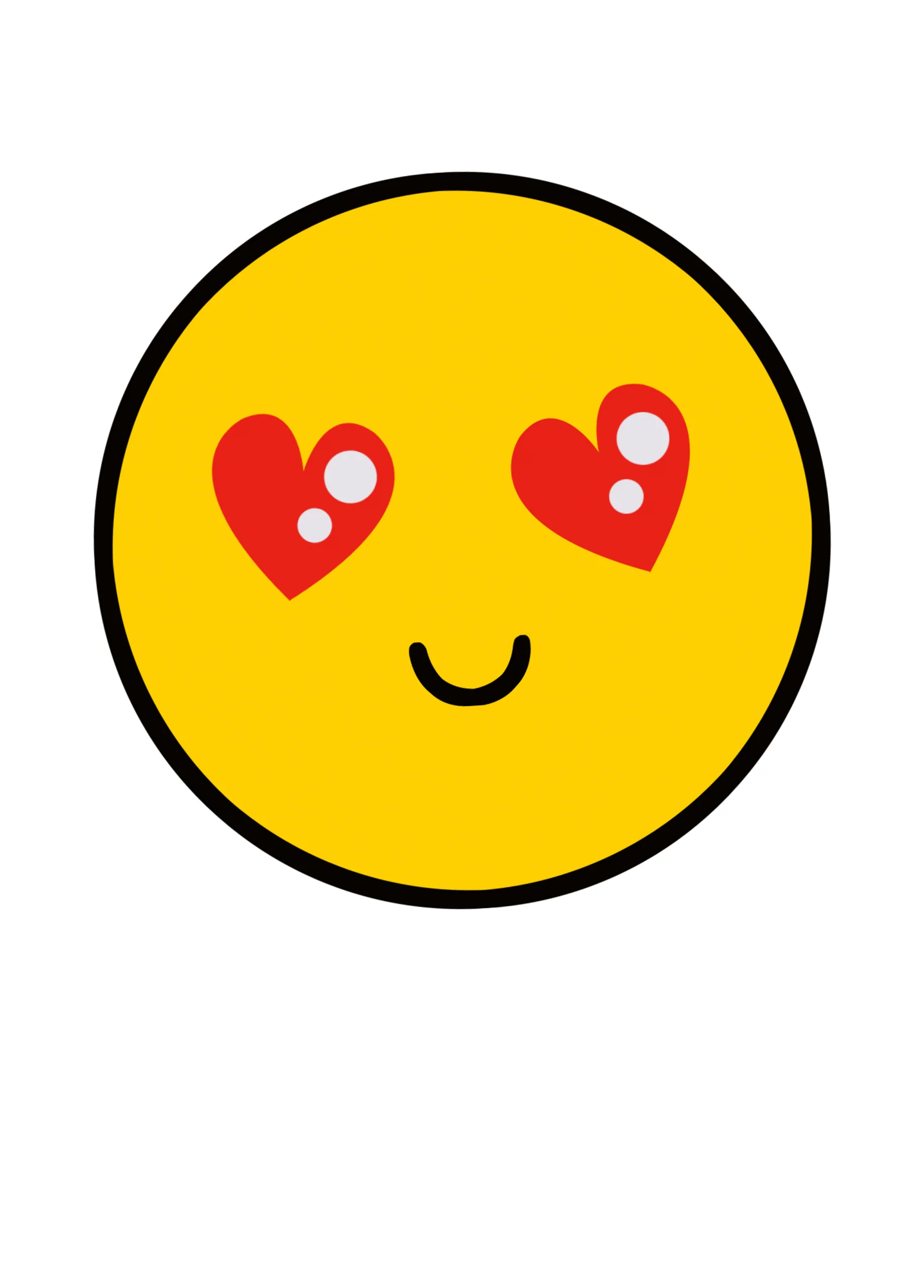 Personalised Love Heart Emoji Anniversary Card
