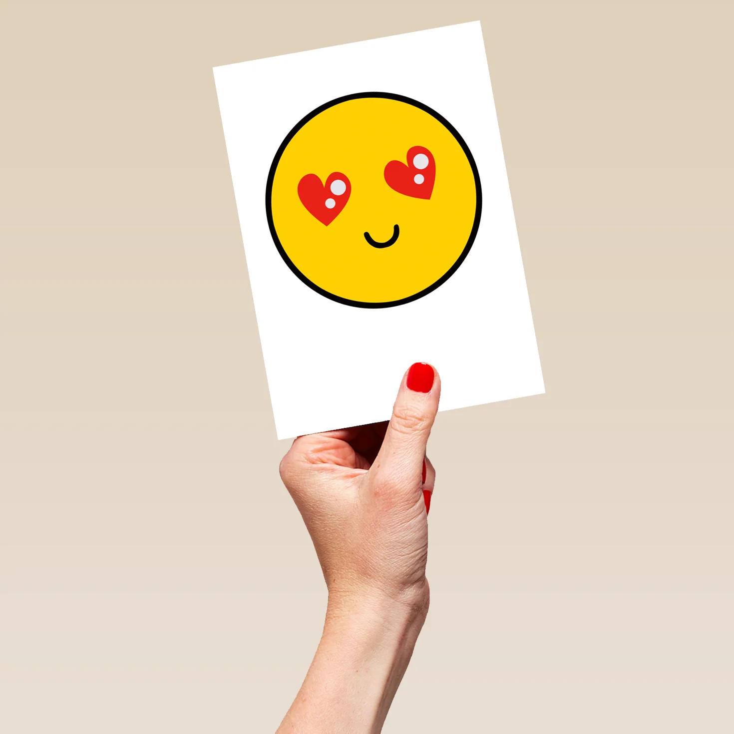 Personalised Love Heart Emoji Anniversary Card - Image 5