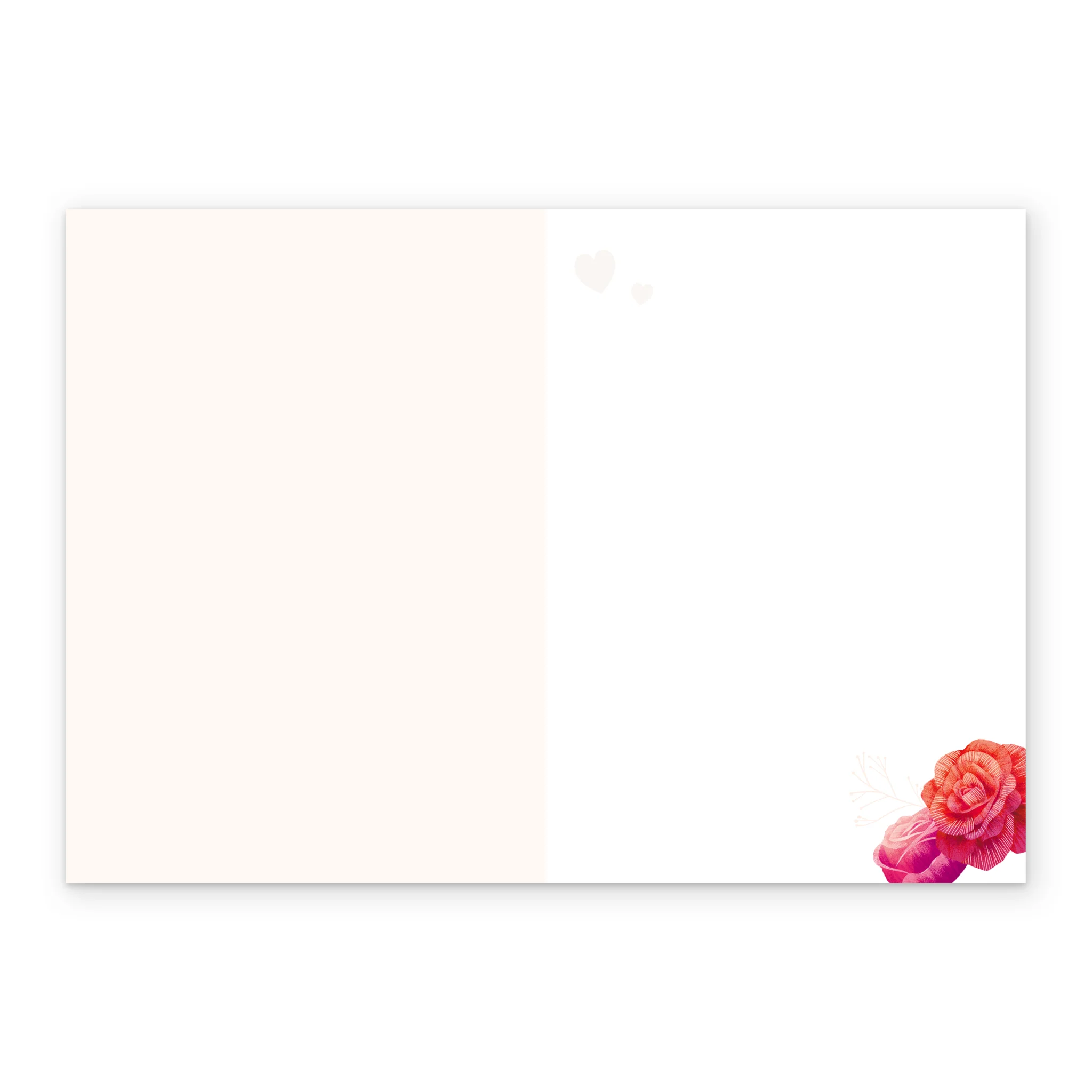 Personalised Love Heart Floral Bouquet Mother's Day Card For Mum - Image 3