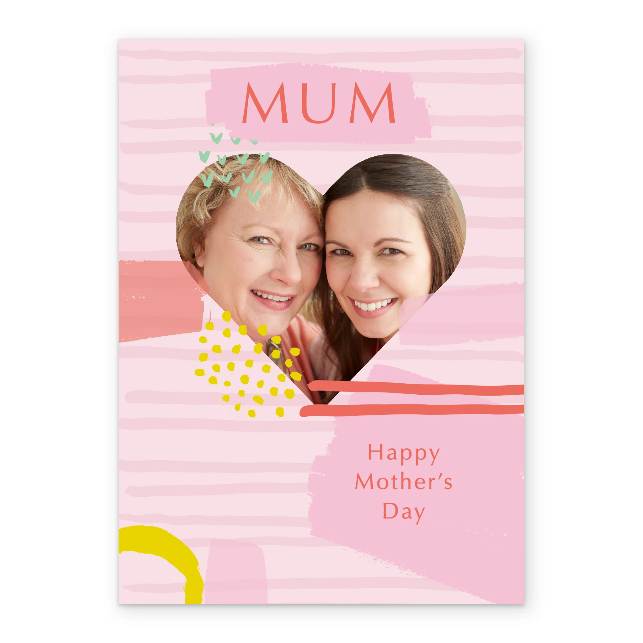 Personalised Love Heart Mother's Day Photo Upload Card For Mum - Image 2