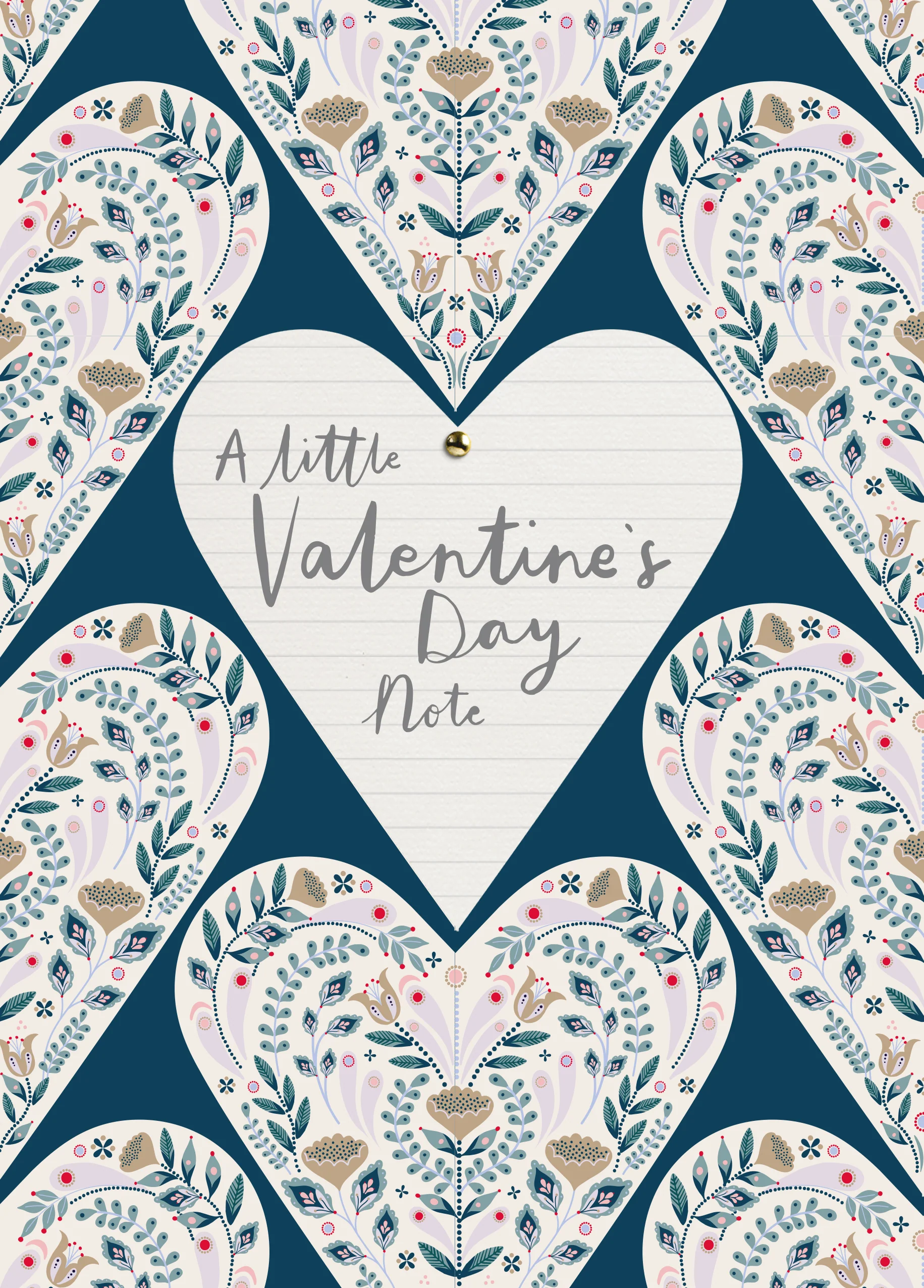 Personalised Love Hearts & Mandala Valentine's Day Card